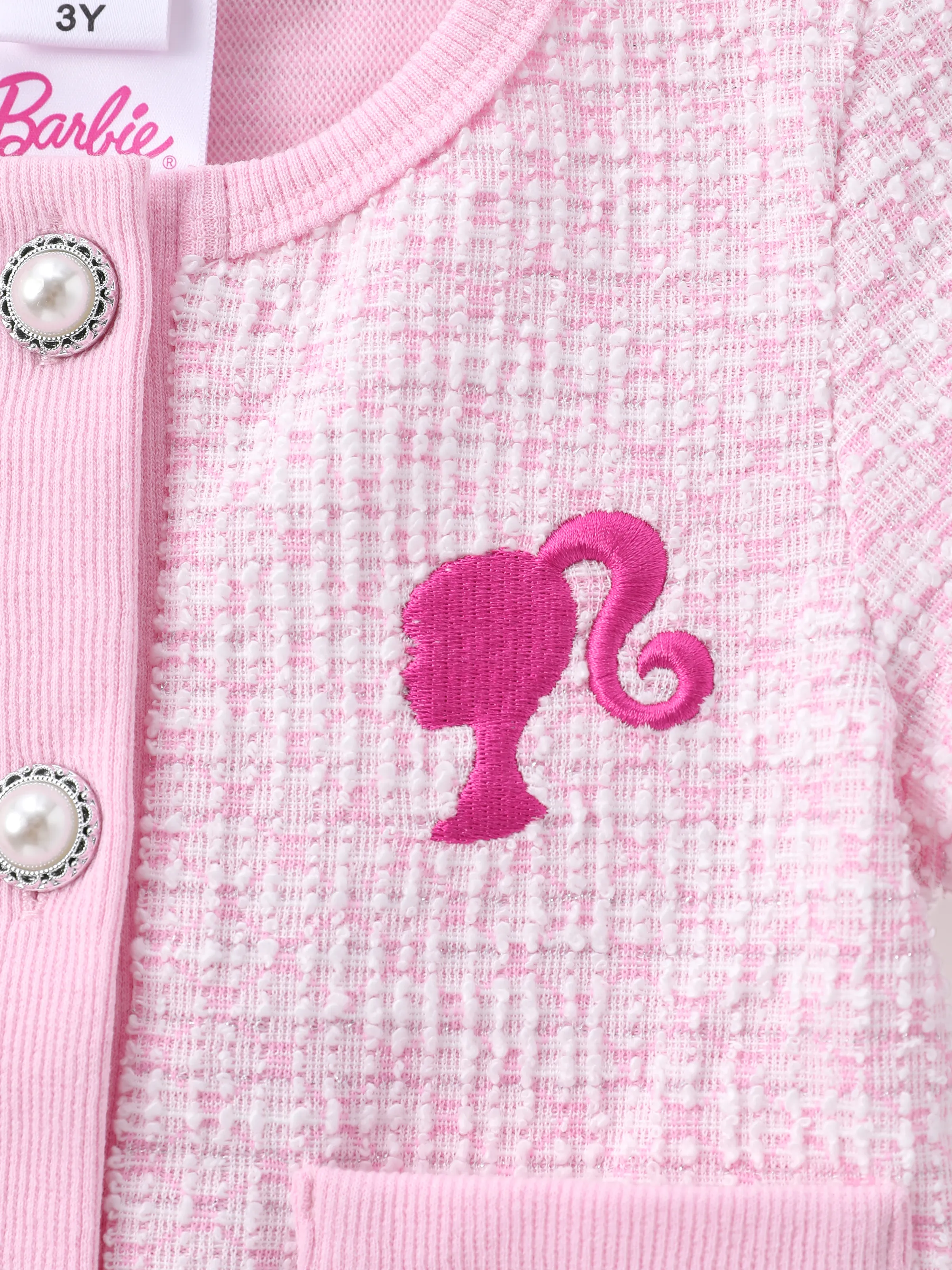 Barbie Toddler/Kid Girl Sweet 1 pc Secret Button Top OR 1 pc Dress Pink - Image 2