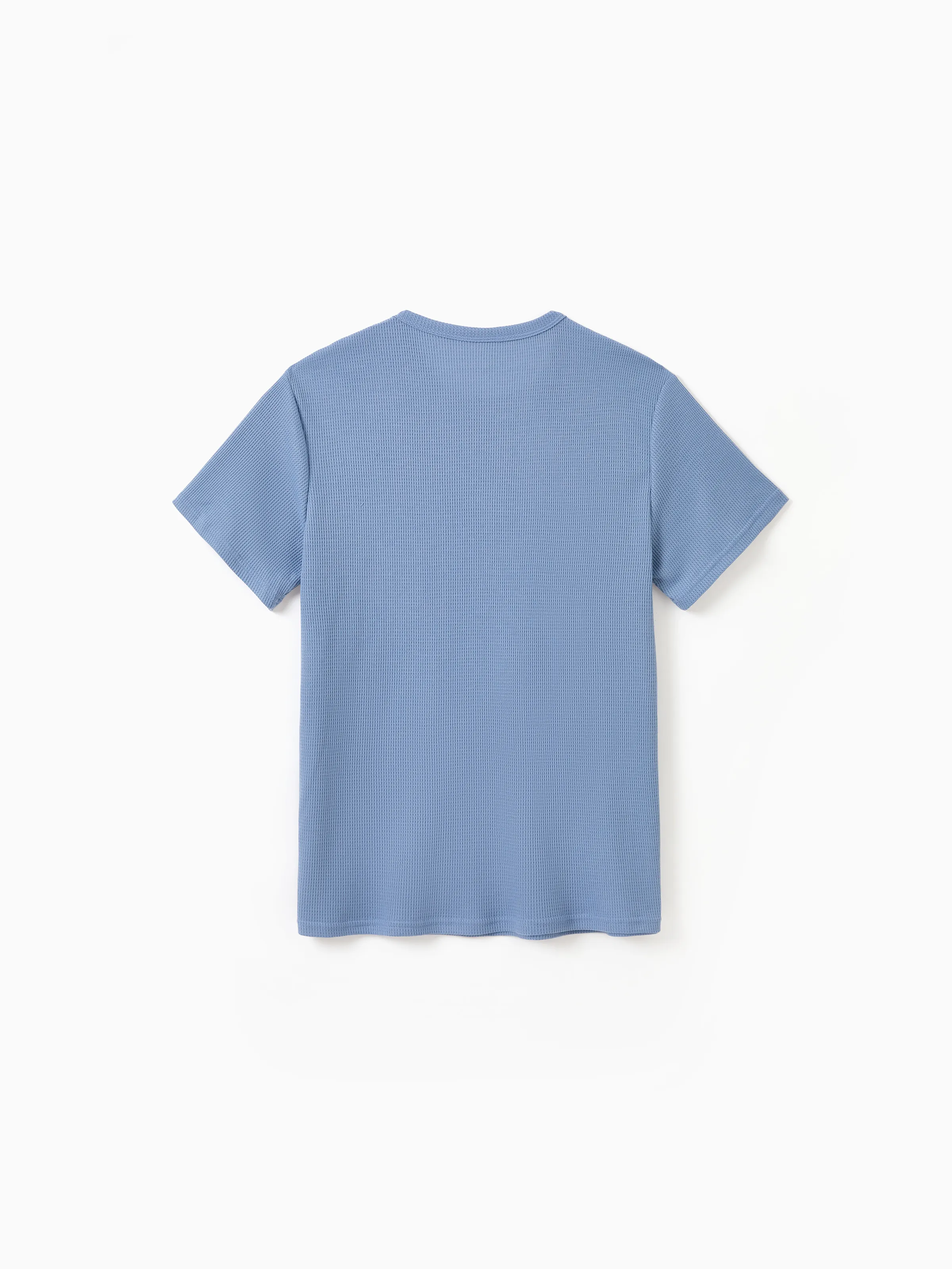 Daddy and Me Family Matching Blue Short-sleeve Tee or Colorful Stripe Camisole Dress Multi-color - Image 7