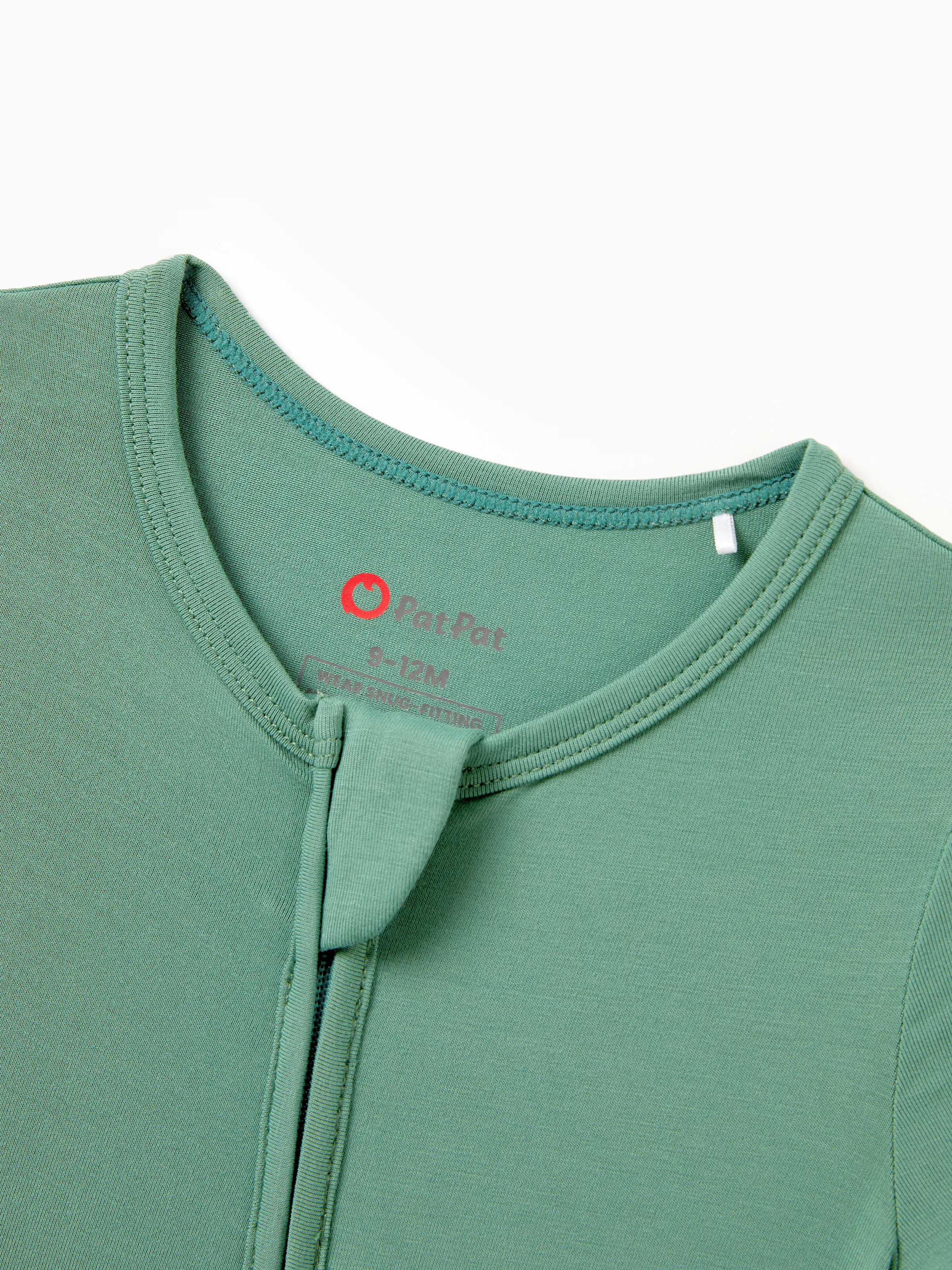 Daddy & Son Bamboo Pajamas Buttery Soft Bamboo Viscose PJs for Men Women Kids Toddler Baby, Solid Color Short Sleeve Shirt & Shorts Sleepwear Green - Image 16