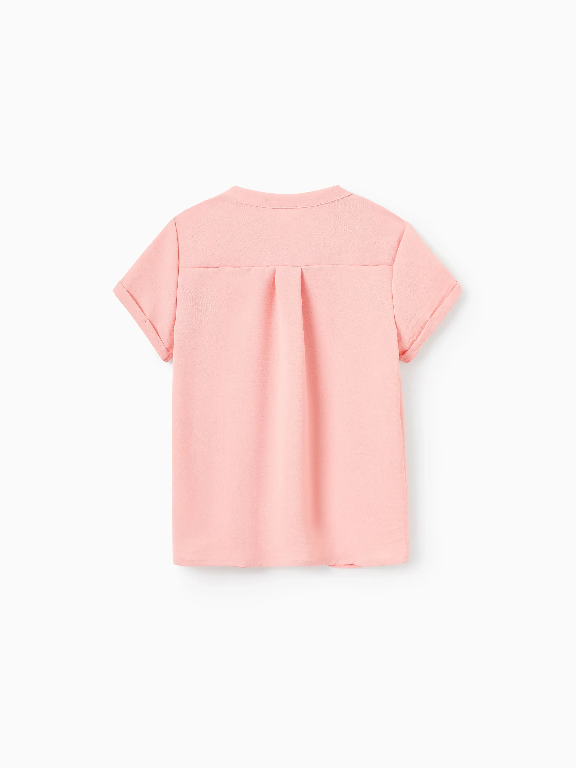 Daddy & Son Pink Outfits, Solid Color Shirts for Dad & Son, Perfect for Summer Family Outings and Photos - Image 9