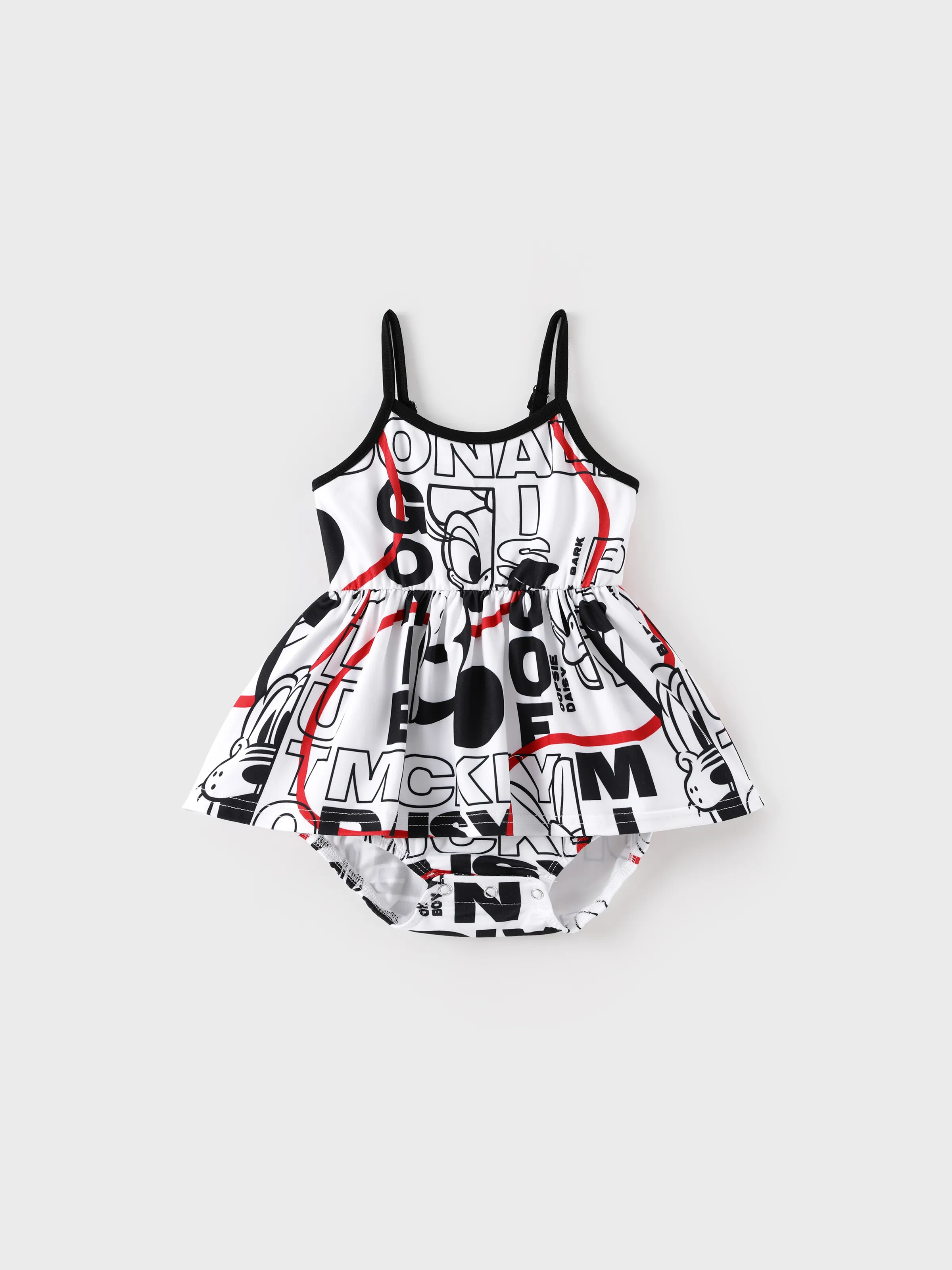 Disney Mickey and Friends Family Matching Graffiti Casual Dress/T-shirt/jumpsuit Black - Image 9