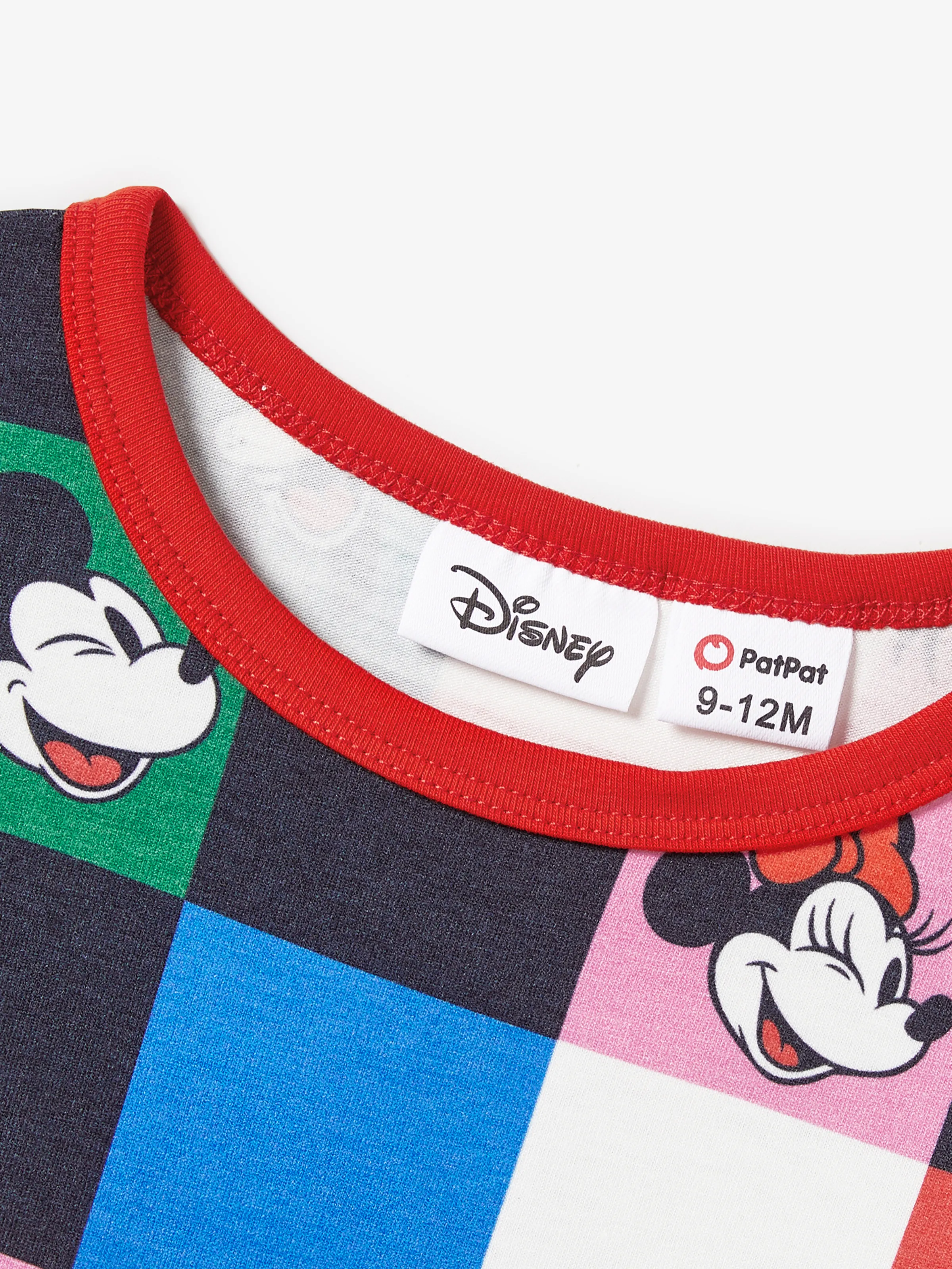 Disney Mickey and Friends Family Matching Naia™ Colorful Checkered Pattern Top/Sleeveless Dress/Onesie Multi-color - Image 12
