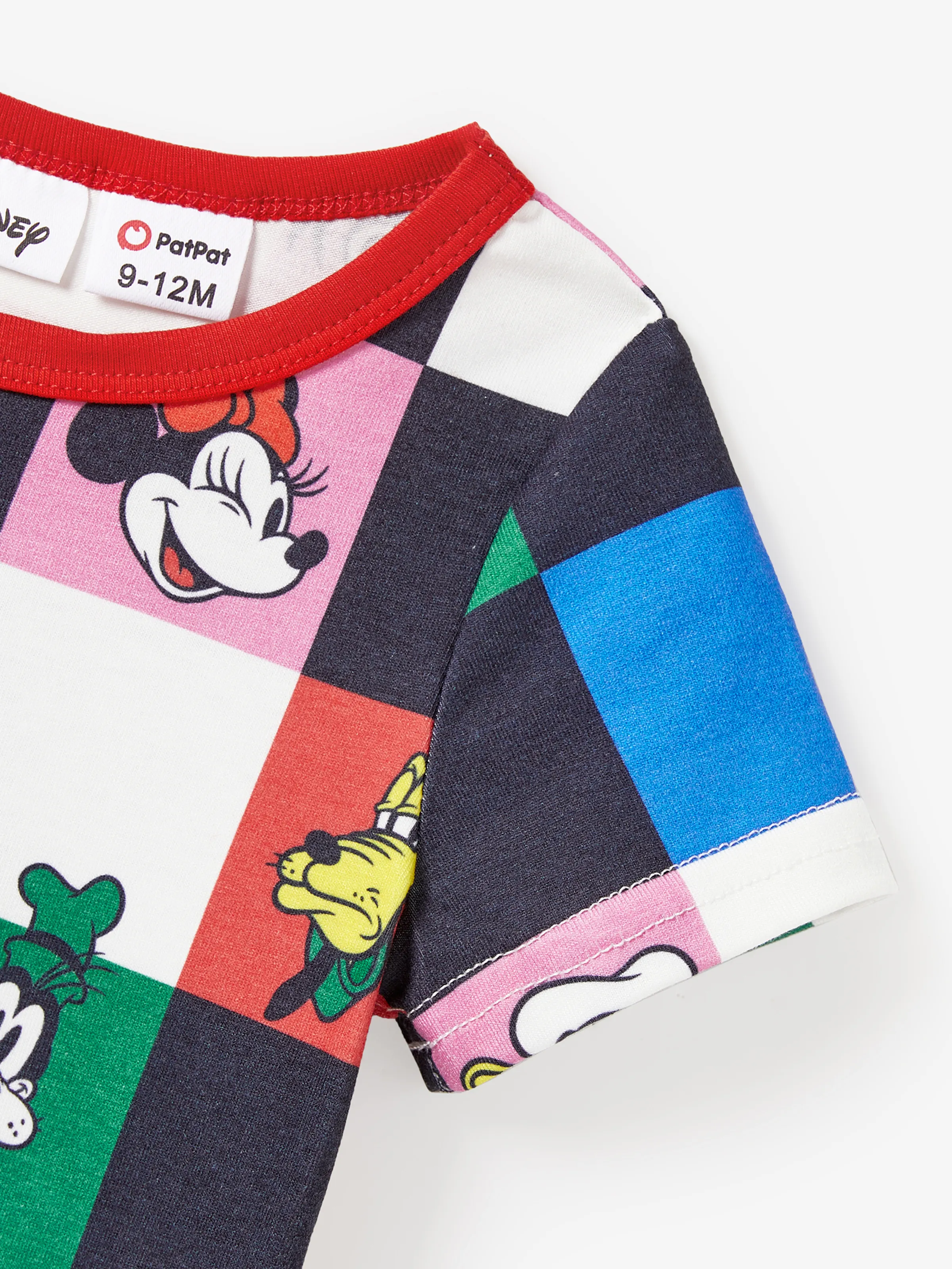 Disney Mickey and Friends Family Matching Naia™ Colorful Checkered Pattern Top/Sleeveless Dress/Onesie Multi-color - Image 13