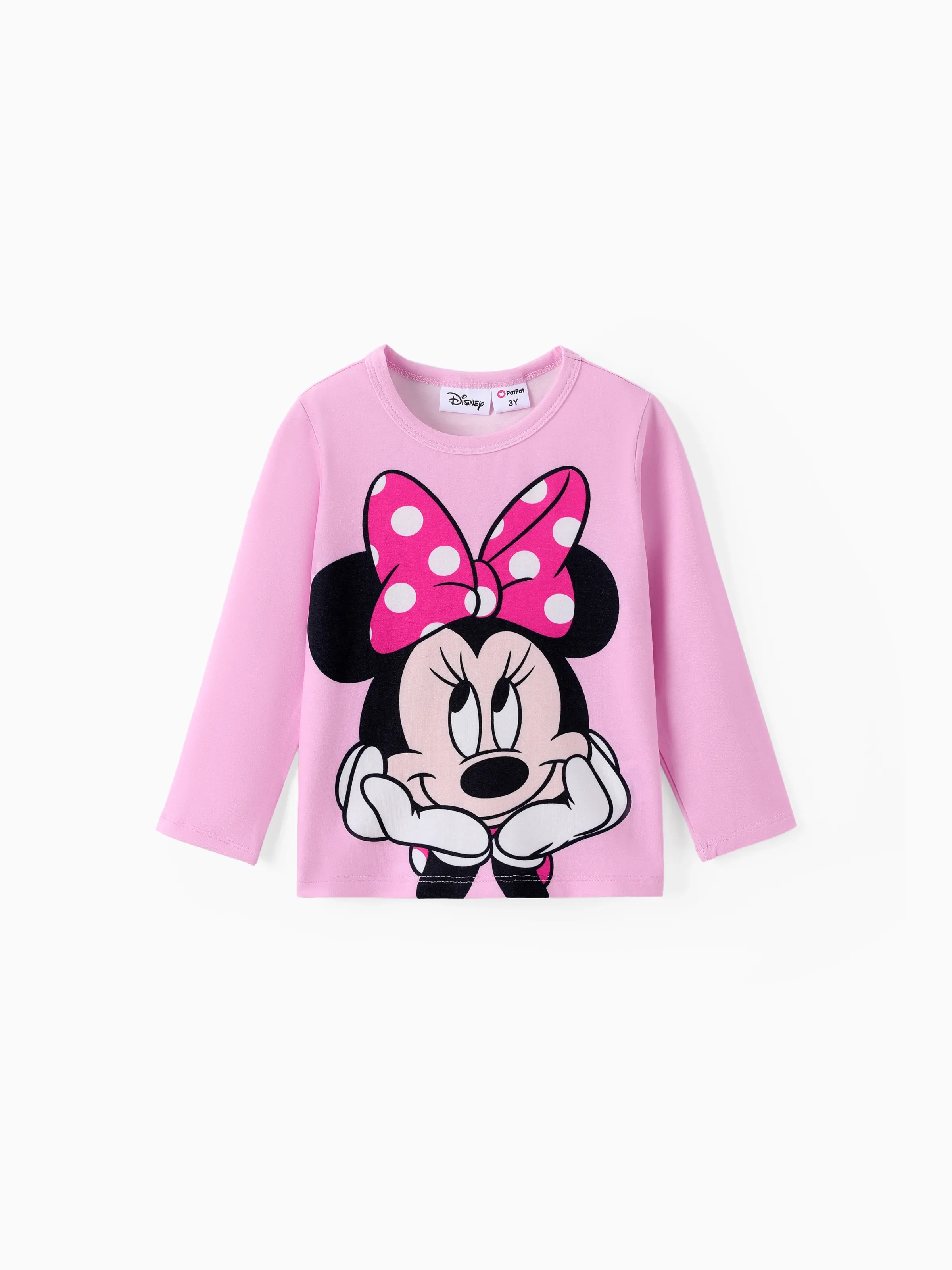 Disney Mickey and Friends Toddler & Kids Girl Minnie Naia™ Long-sleeve Tee Pink