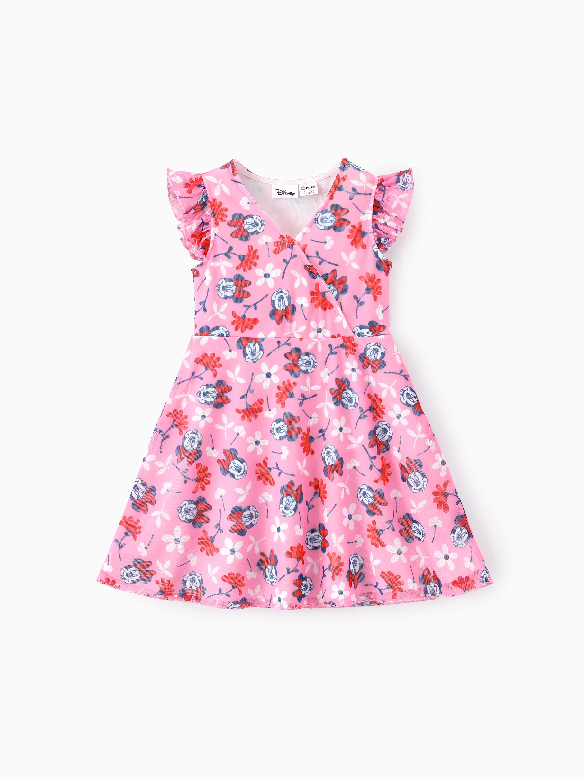 Disney Mickey & Friends Family Matching Mickey & Minnie Mouse floral-themed sets Red - Image 4
