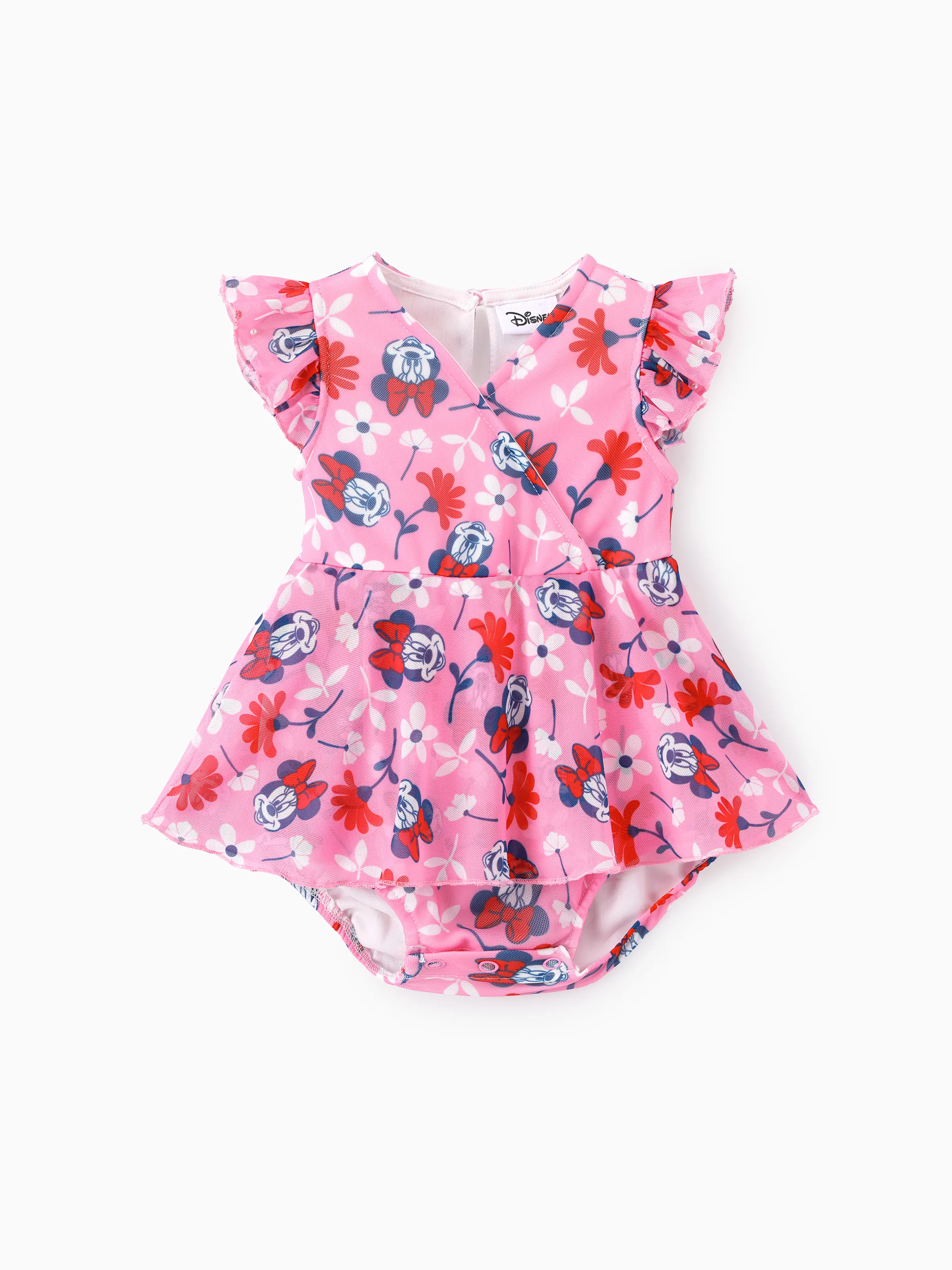 Disney Mickey & Friends Family Matching Mickey & Minnie Mouse floral-themed sets Red - Image 8