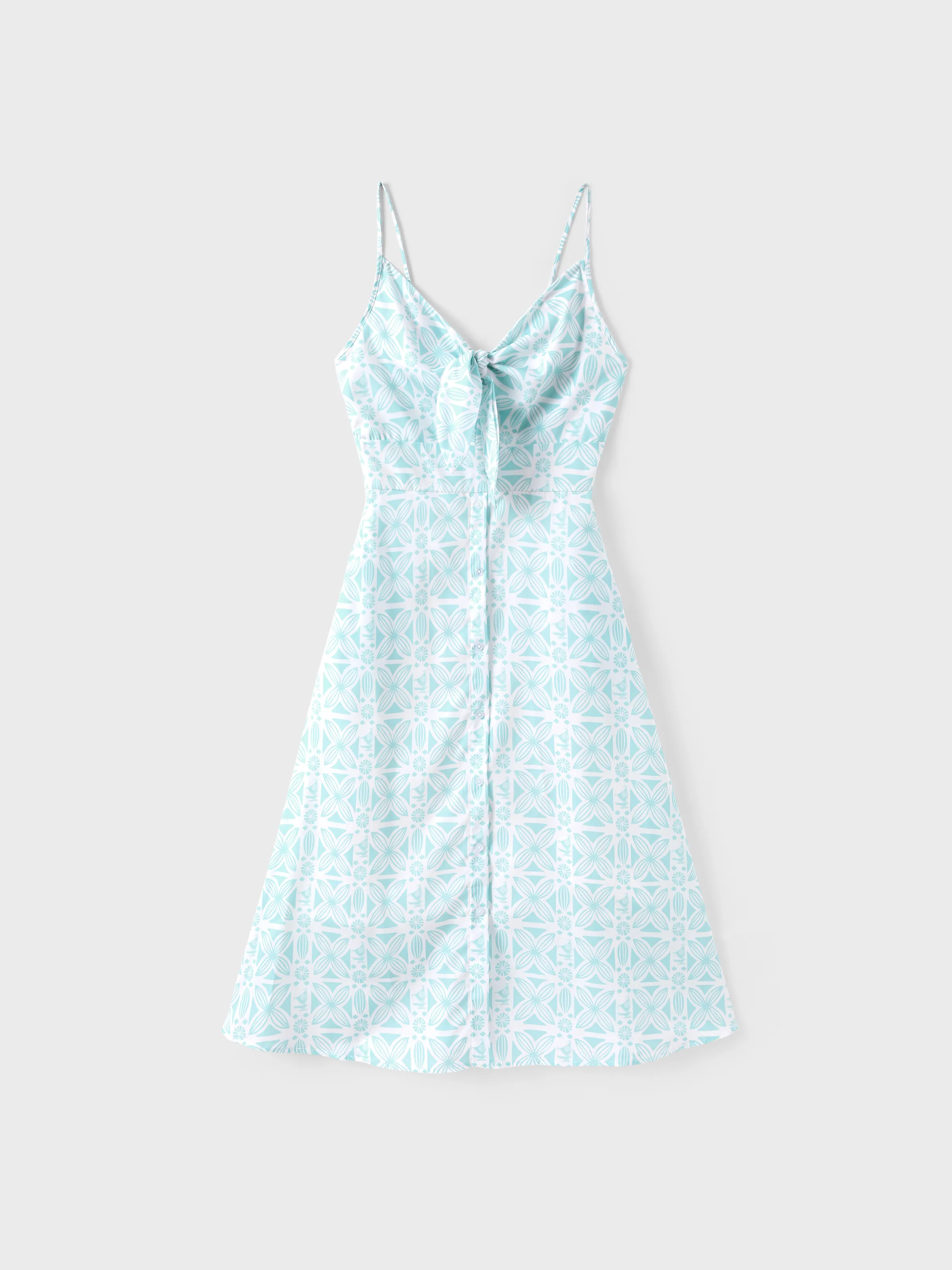 Disney Princess Matching Family Moana Dress/Shirt Green - Image 2