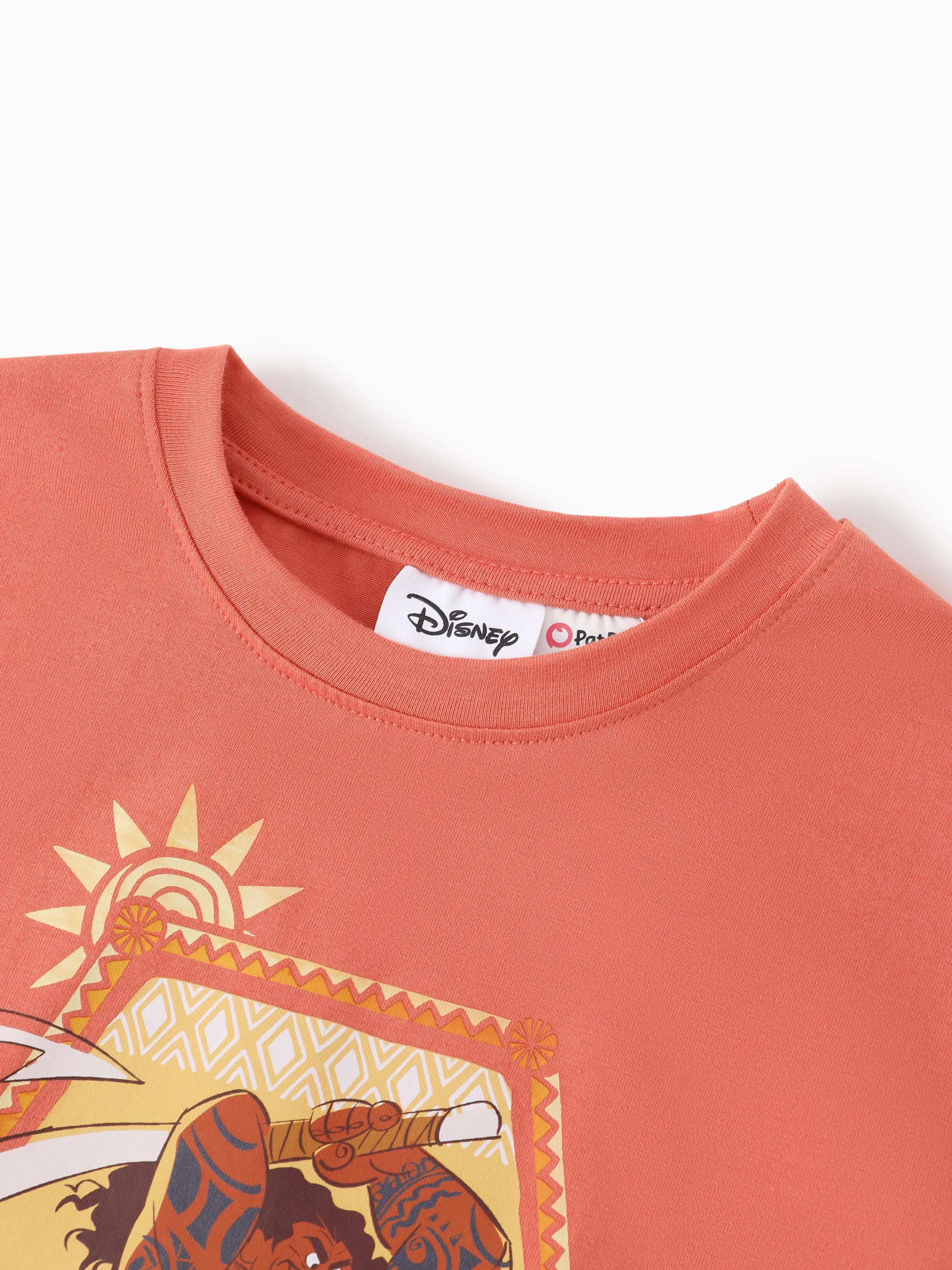 Disney Princess Mommy & me Moana Sporty Dress with Built-in Shorts & Pockets/ Cotton Top Orange - Image 21
