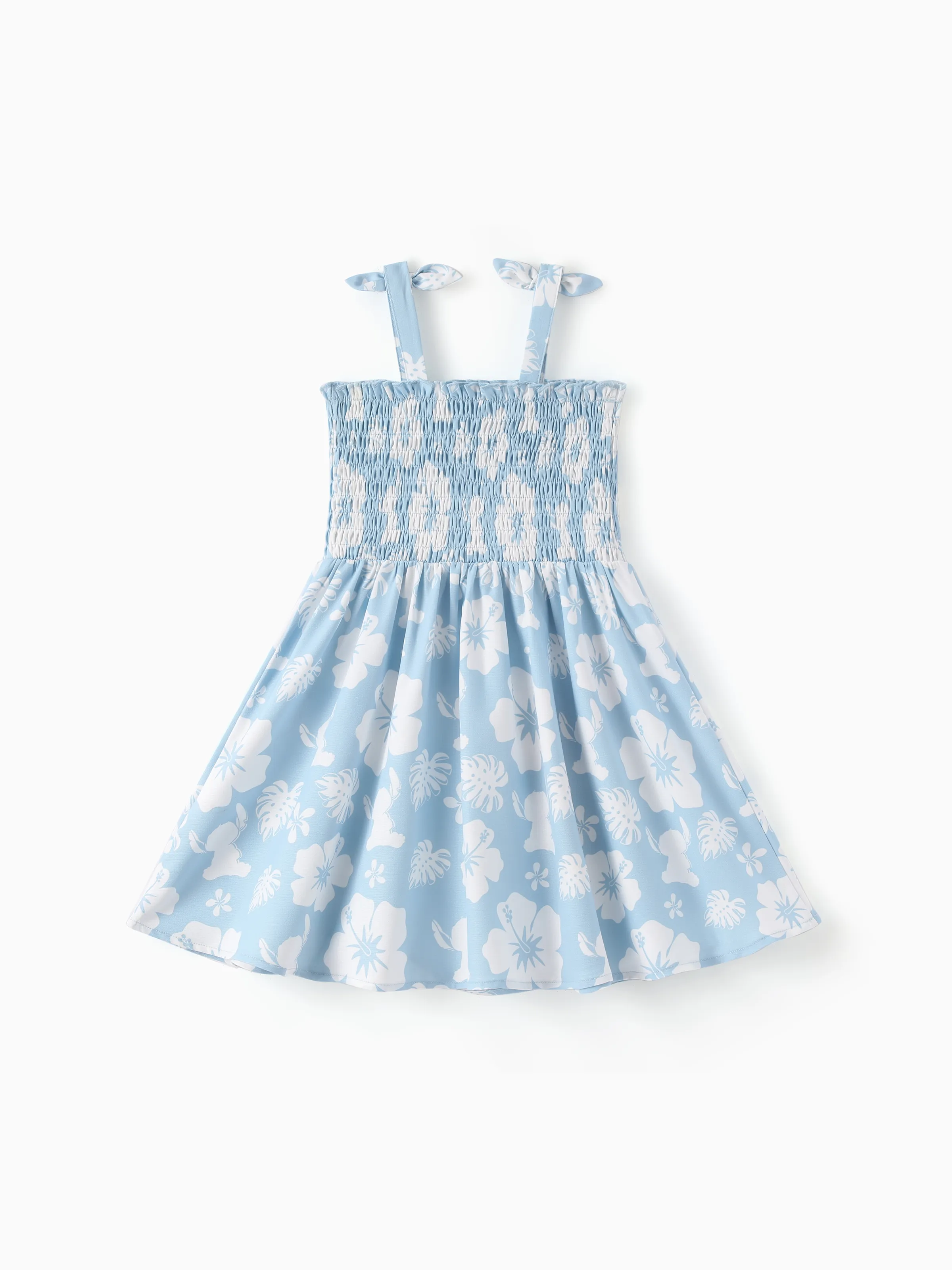 Disney Stitch Matching Family Tropical Floral Jumpsuit/ Dress/ Shirt Light Blue - Image 12