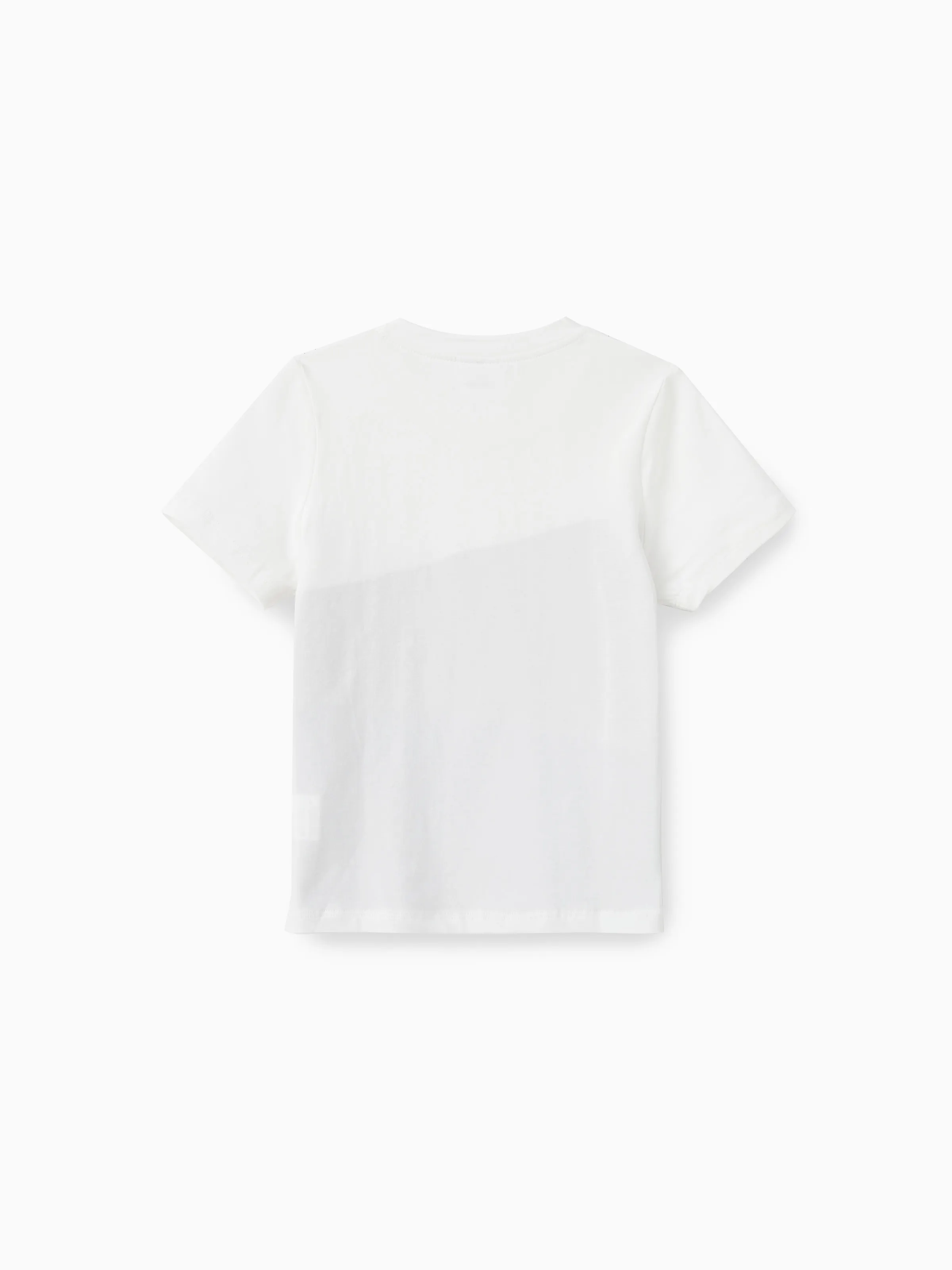 Family Matching Casual Dress or T-Shirt, Solid Color, Fabric Stitching royalblue - Image 18