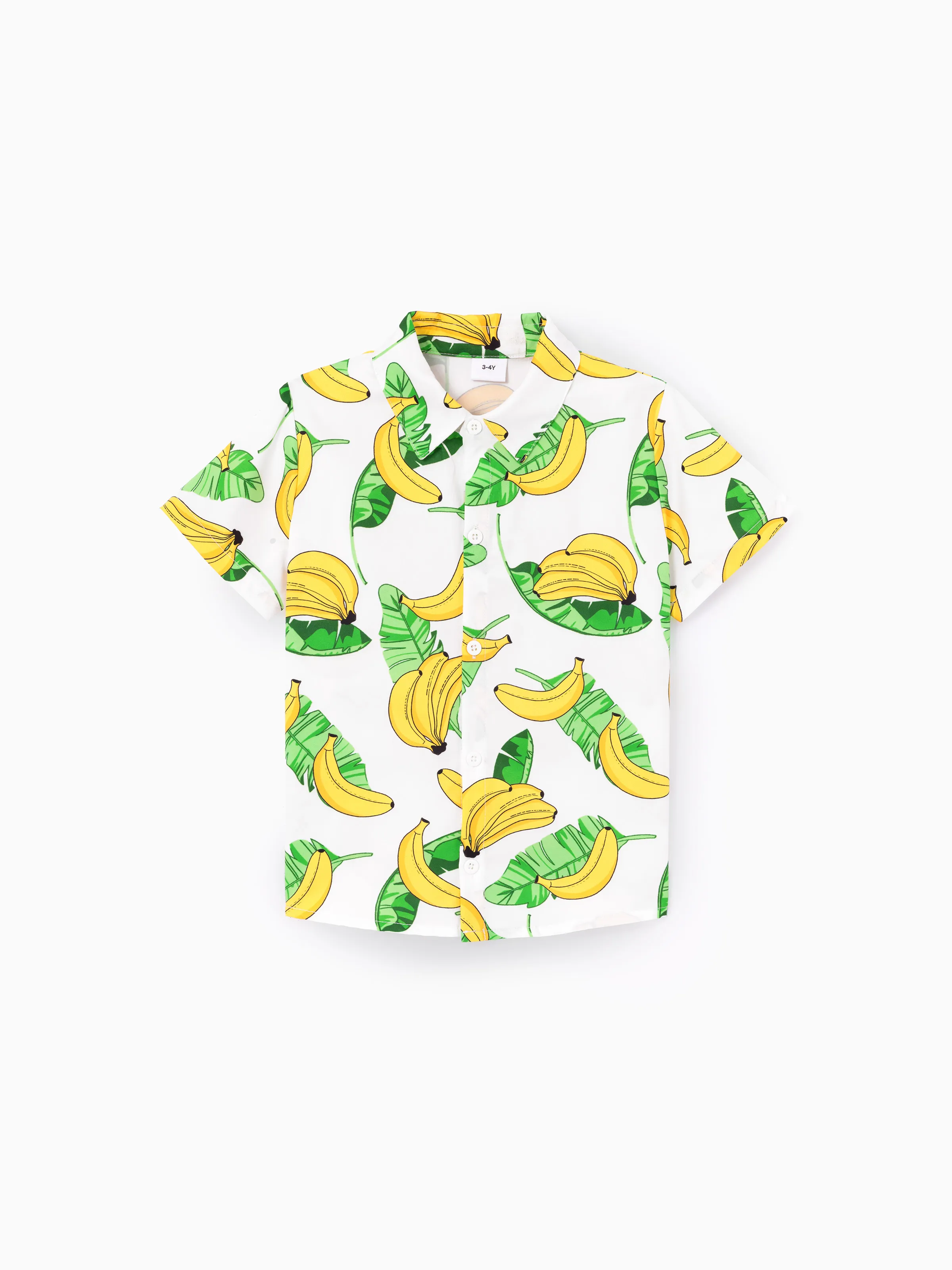 Fresh Market Toddler Boy Banana Shirt & Shorts Set Yellow - Image 3