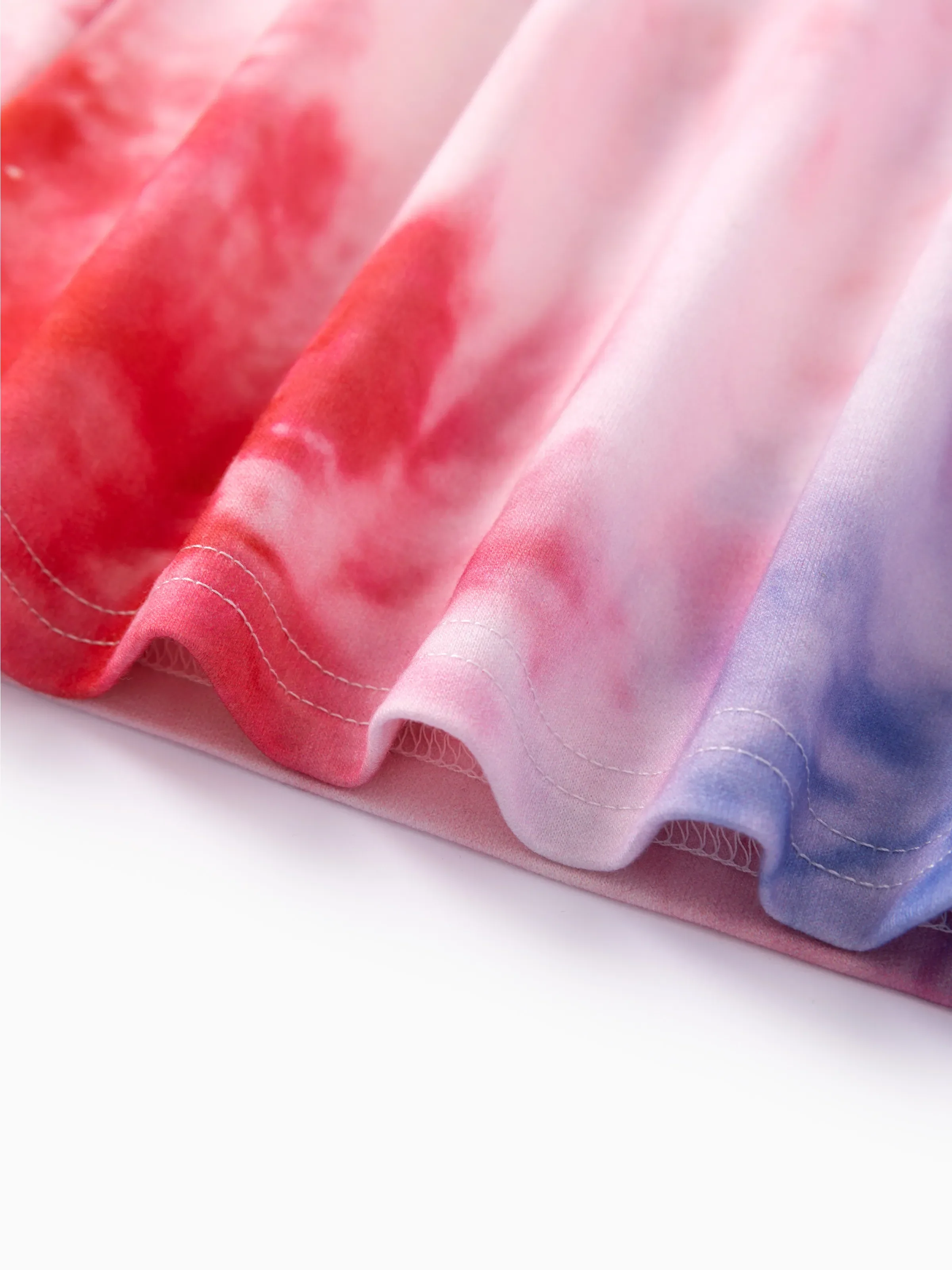 Independence Day Toddler Boy 2pcs Patriotic Tie-Dye T-Shirt with Shorts Sporty Set Red - Image 9