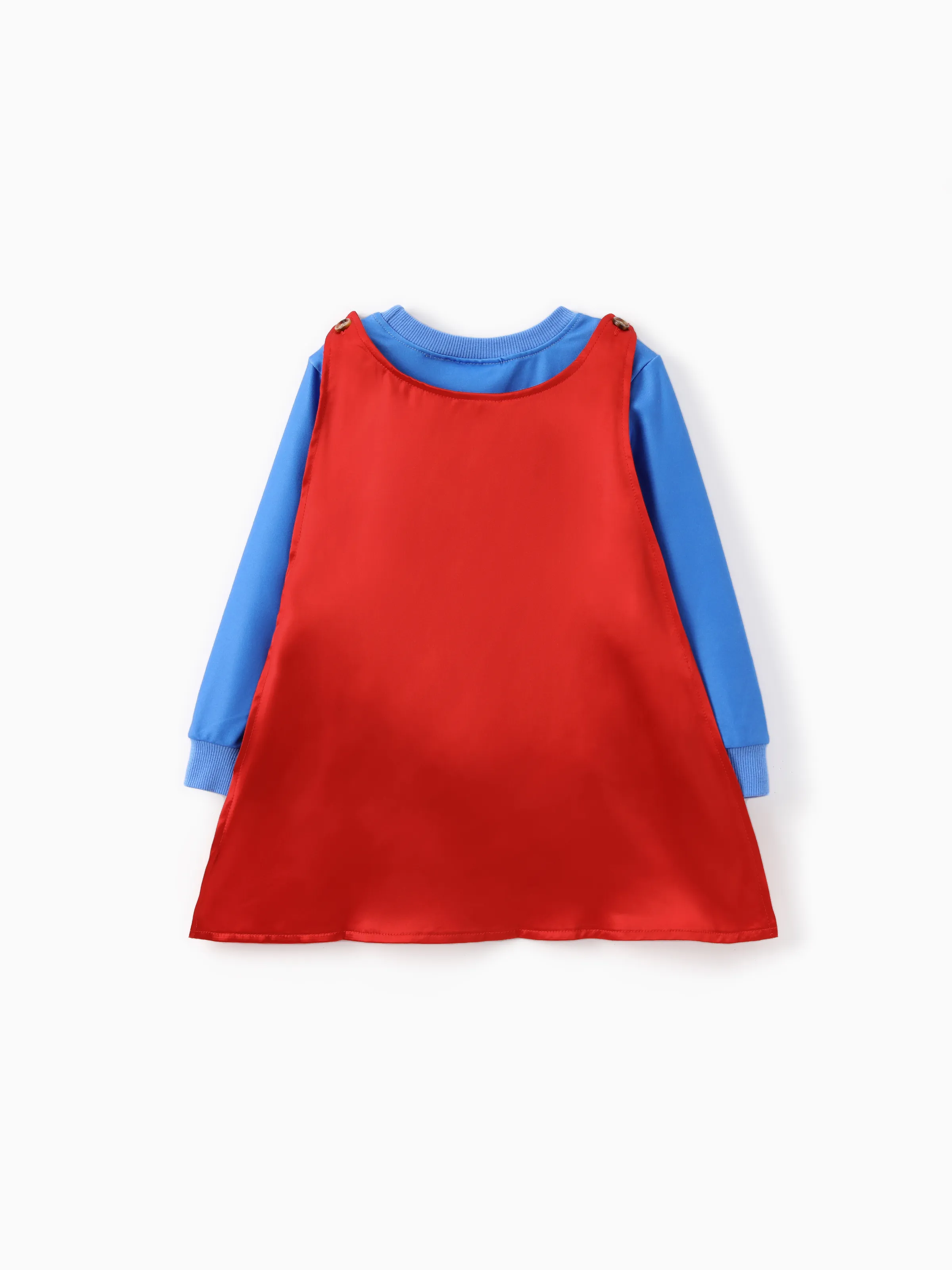 Justice League Family matching Cosplay Costume Superman/Wonder woman Logo Print Long-sleeve Sweatshirt/Dress/Jumpsuit With Cape Multi-color - Image 18