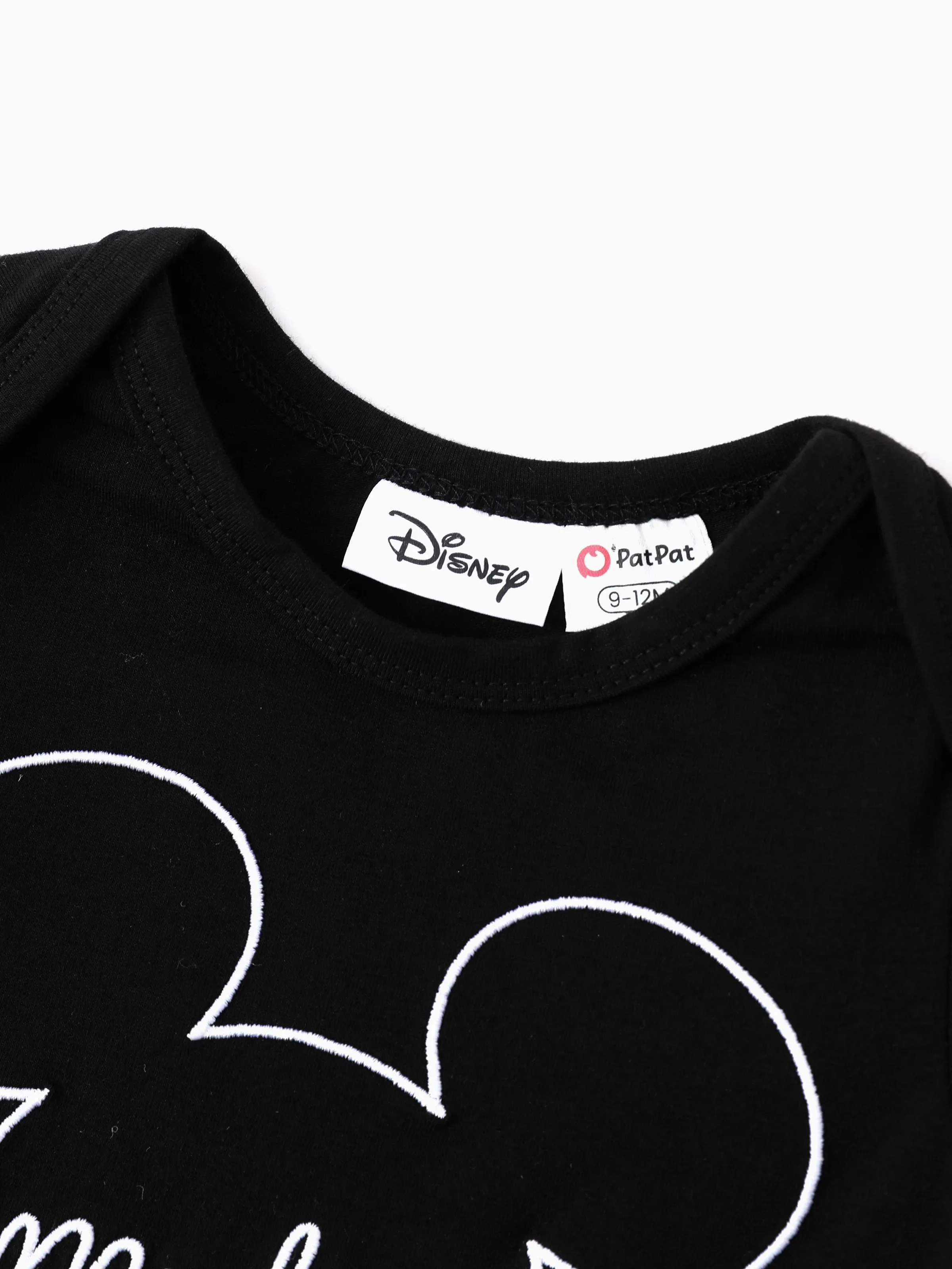 Disney Mickey and Friends Mommy and Me Family matching 1pc Mickey Mouse Allover Print Sporty Dress/Cotton Top /RomperExpression Casual Suits Family Set 3pcs Cotton Unisex Black - Image 12