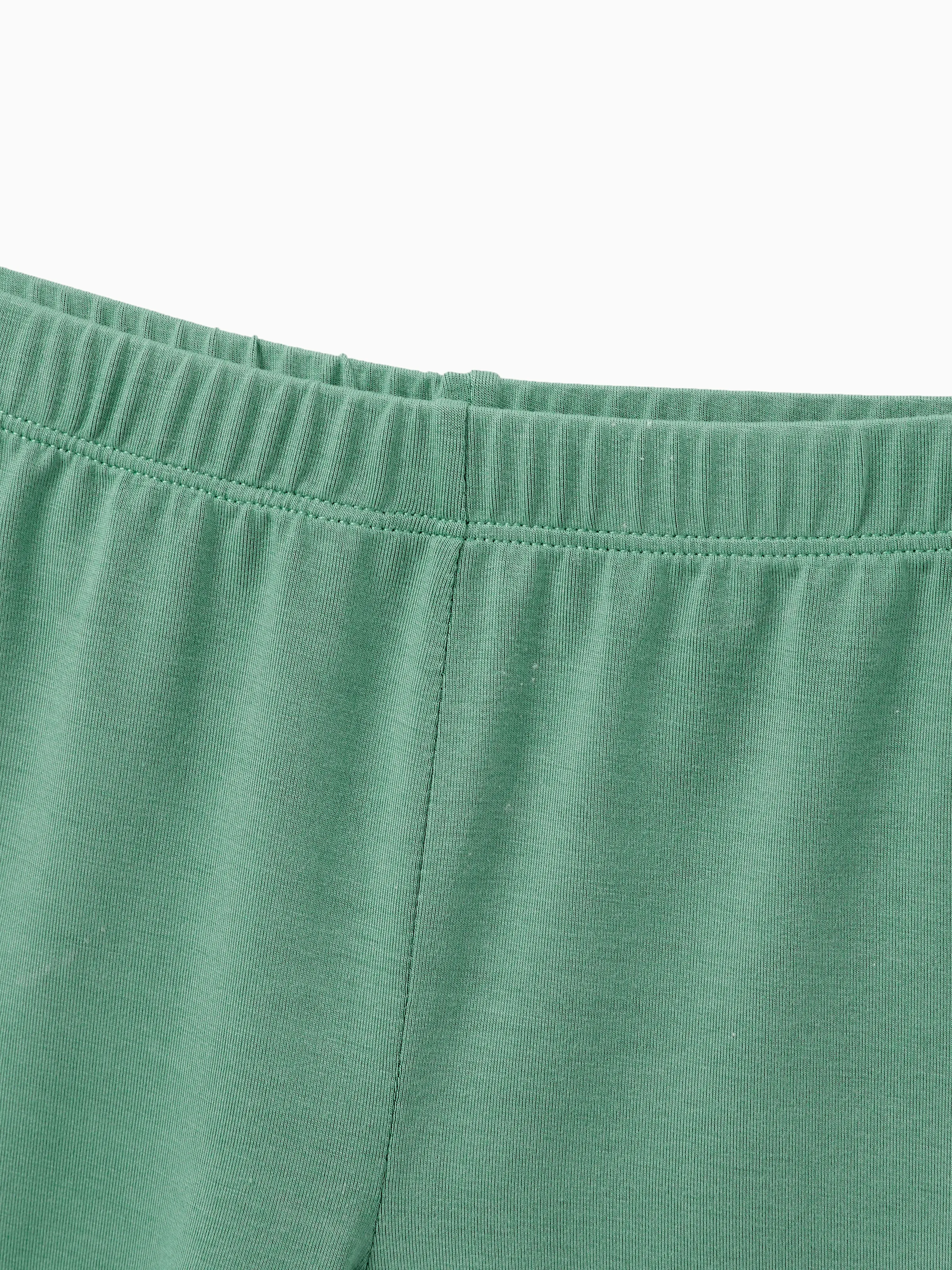 Mommy & me Bamboo Pajamas Buttery Soft Bamboo Viscose PJs for Men Women Kids Toddler Baby, Solid Color Short Sleeve Shirt & Shorts Sleepwear Green - Image 13