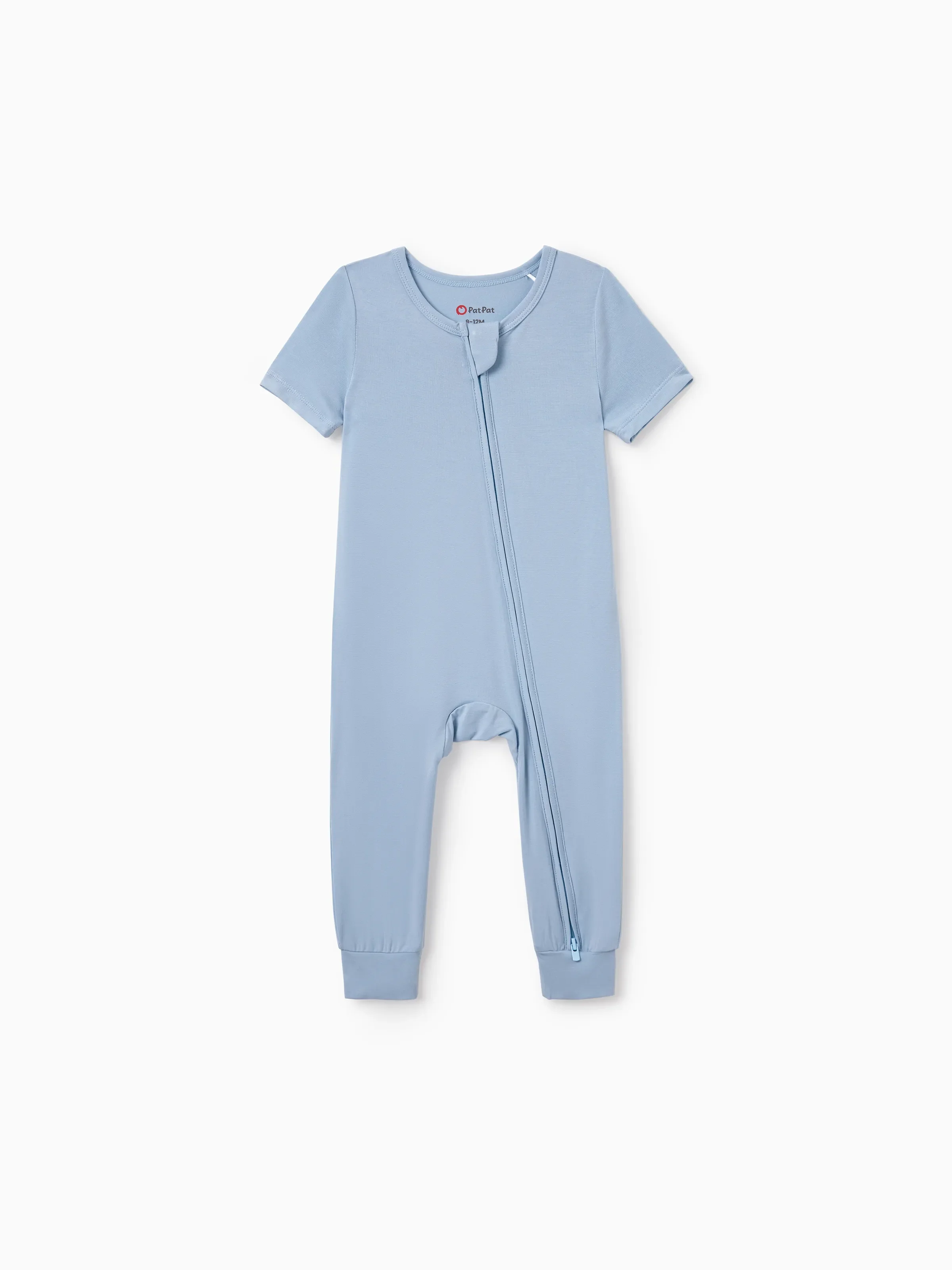 Mommy & me Bamboo Pajamas Soft Bamboo Viscose PJs for Men Women Kids Toddler Baby, Classic Blue Short-sleeve Sleepwear with Button-Down Shirt and Pants Blue grey - Image 13