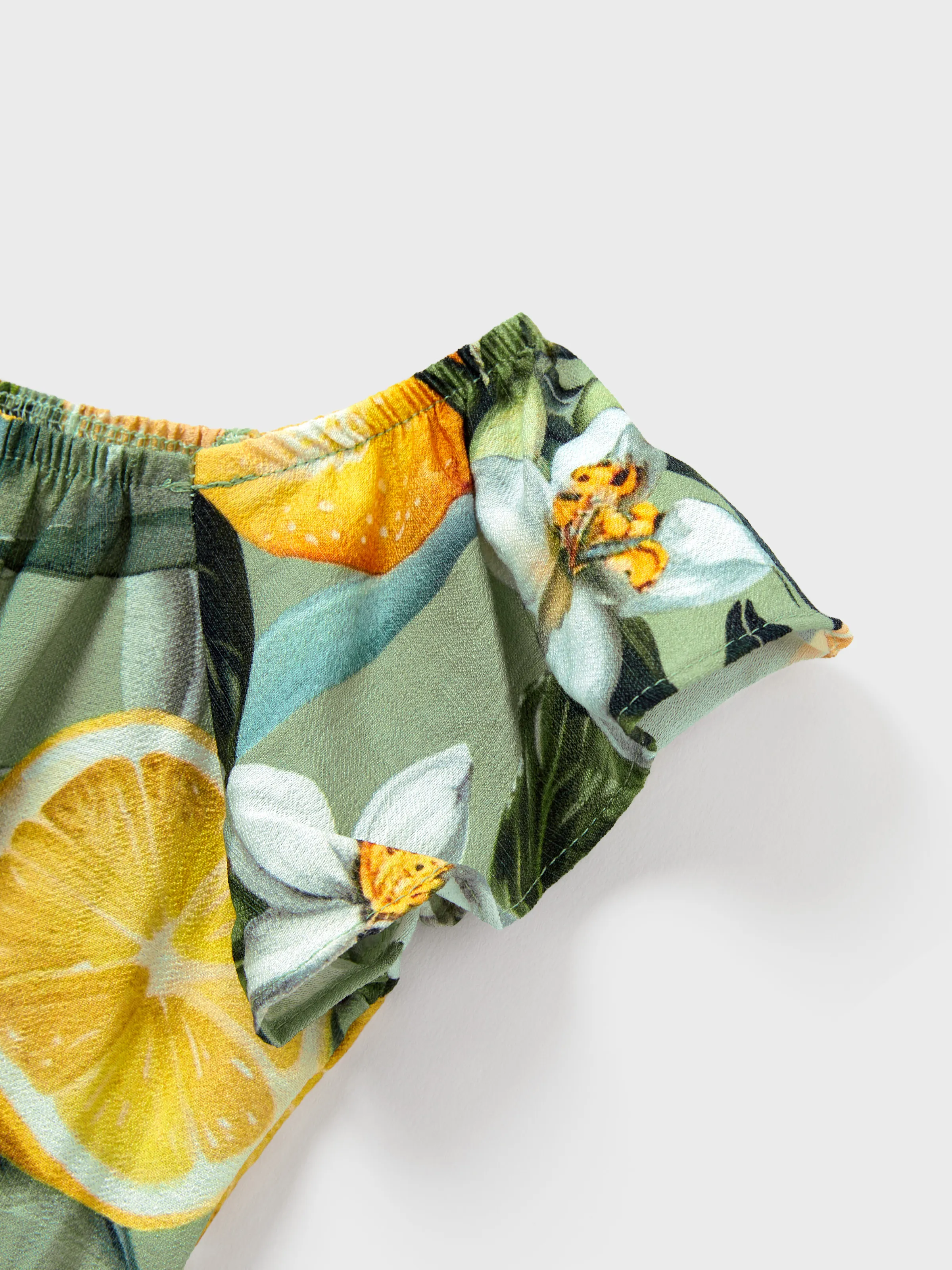 Mommy & me Outfits – Lemon Print Hawaiian Summer Dresses – Tropical Vacation Clothes for Men, Women & Kids Green - Image 19
