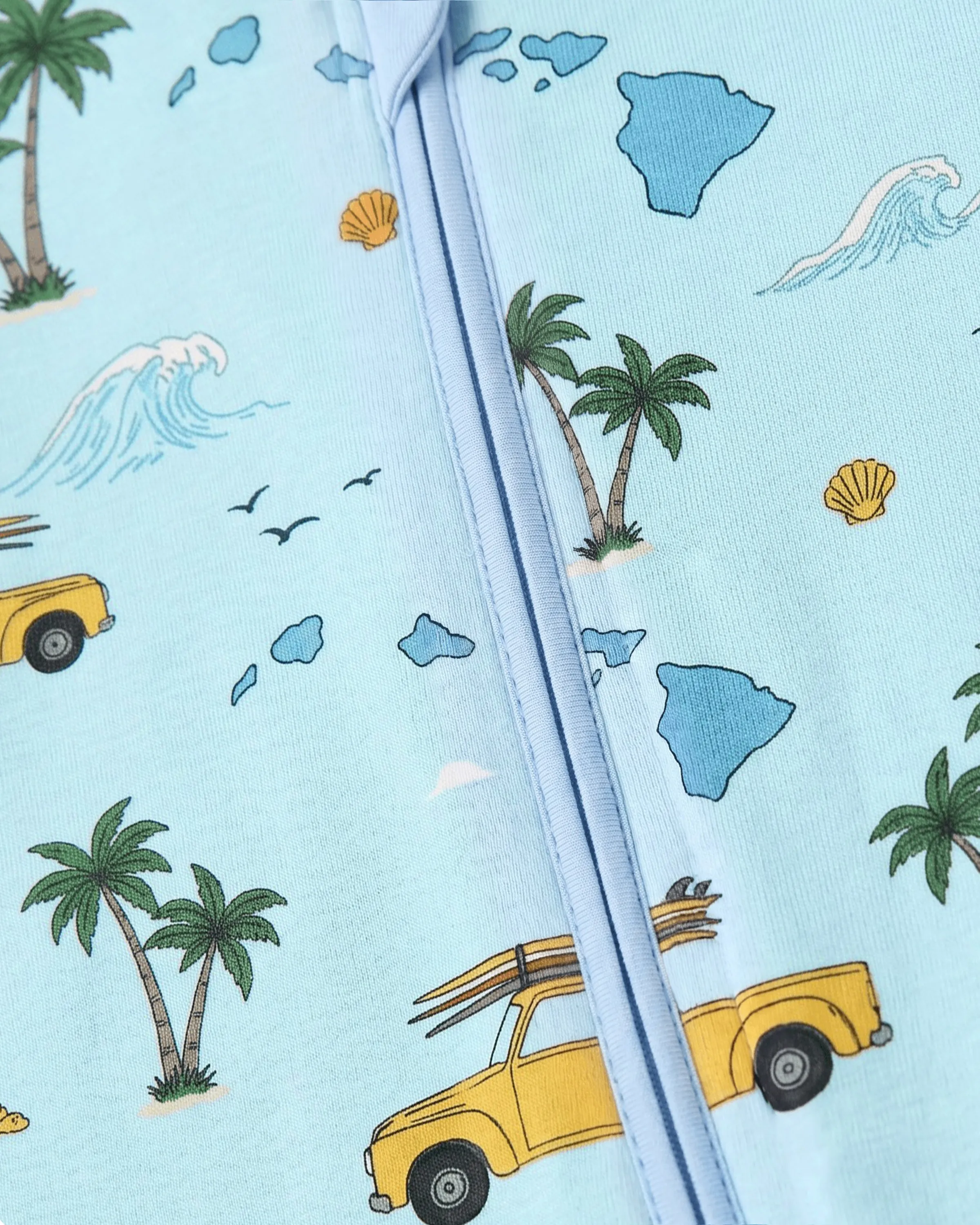 Little Explorers Bamboo Zip-Up Baby Pajamas - Image 7