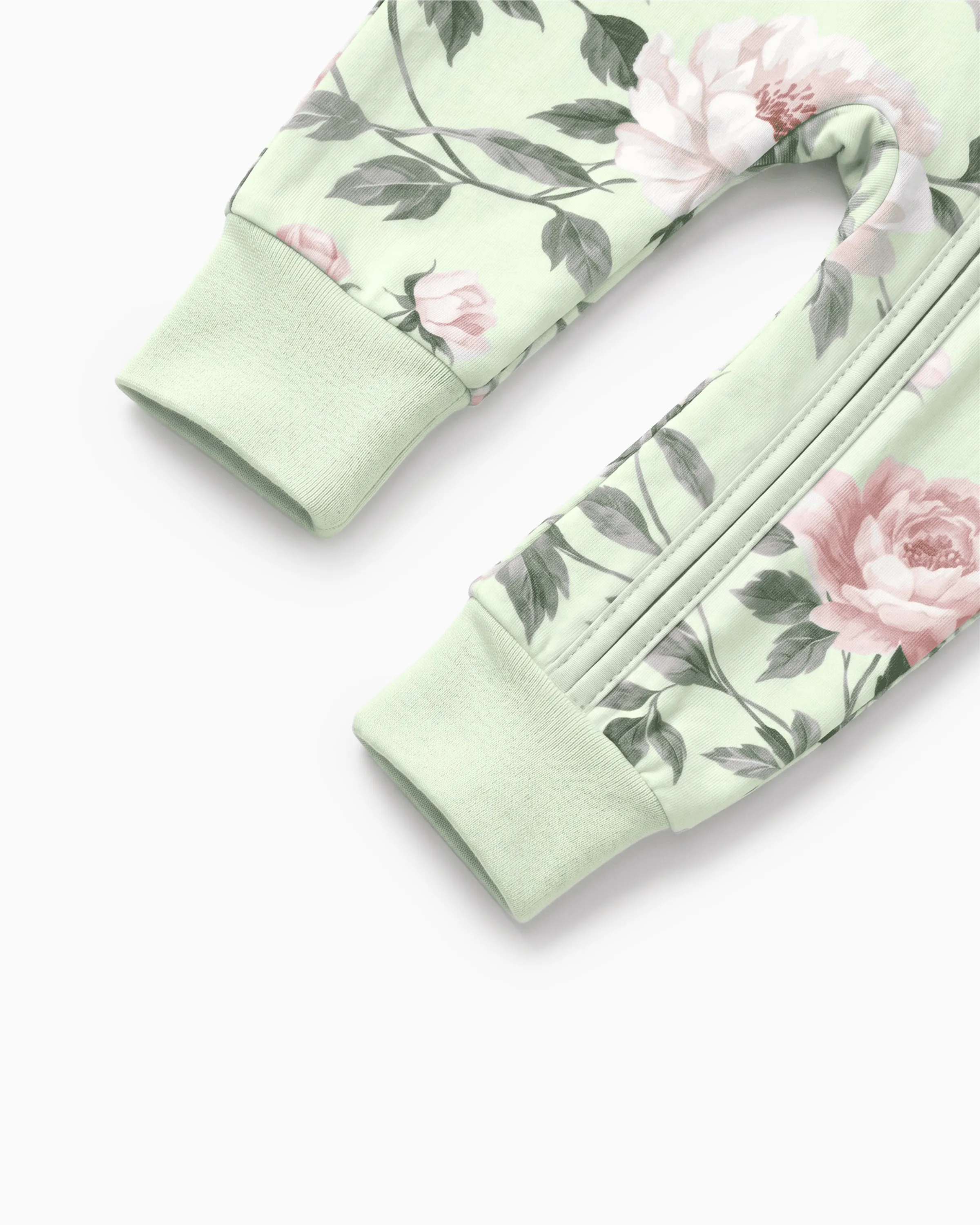 Bloom & Blossoms Bamboo Zip-Up Baby Pajamas - Image 6