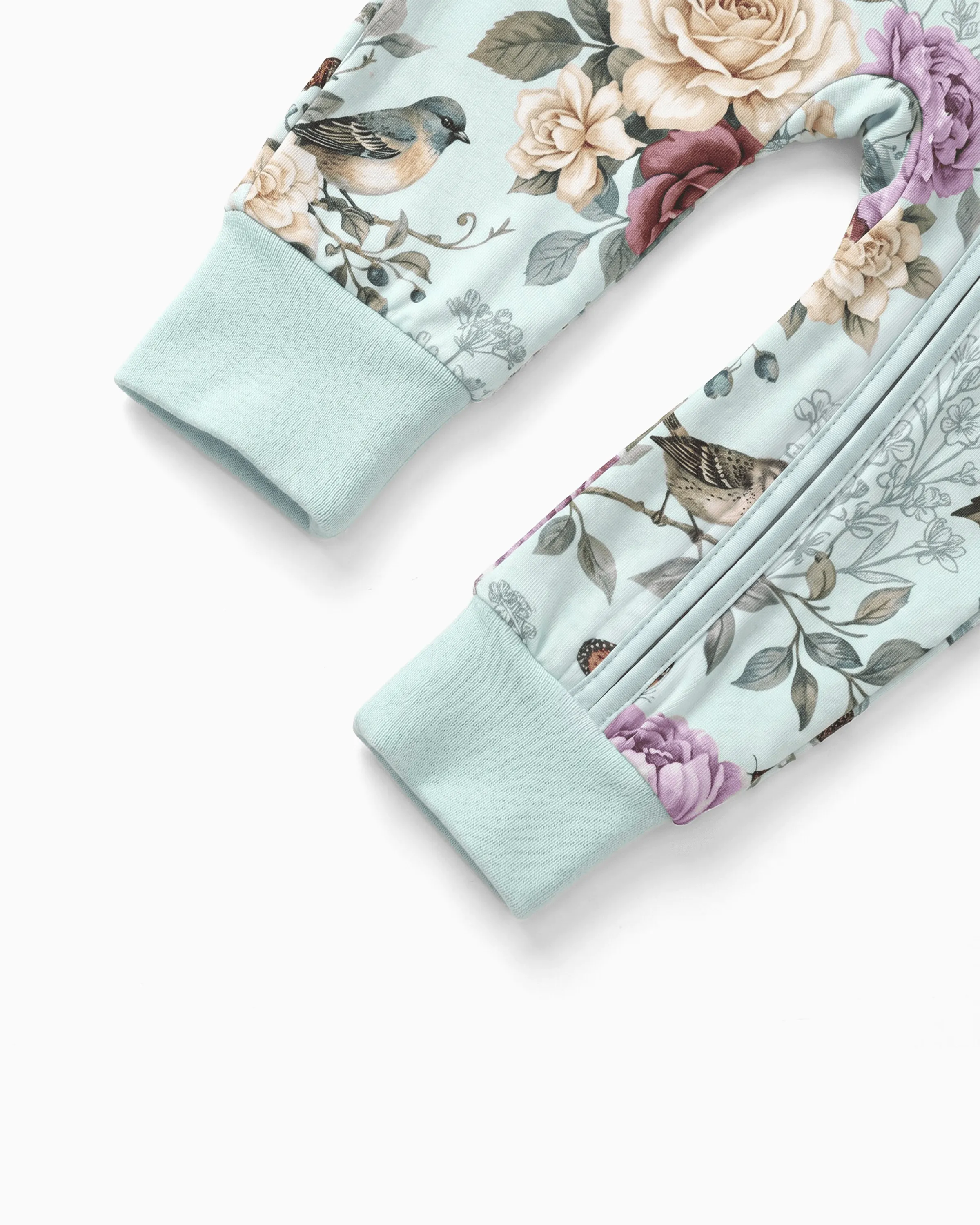 Bloom & Blossoms Bamboo Zip-Up Baby Pajamas - Image 6