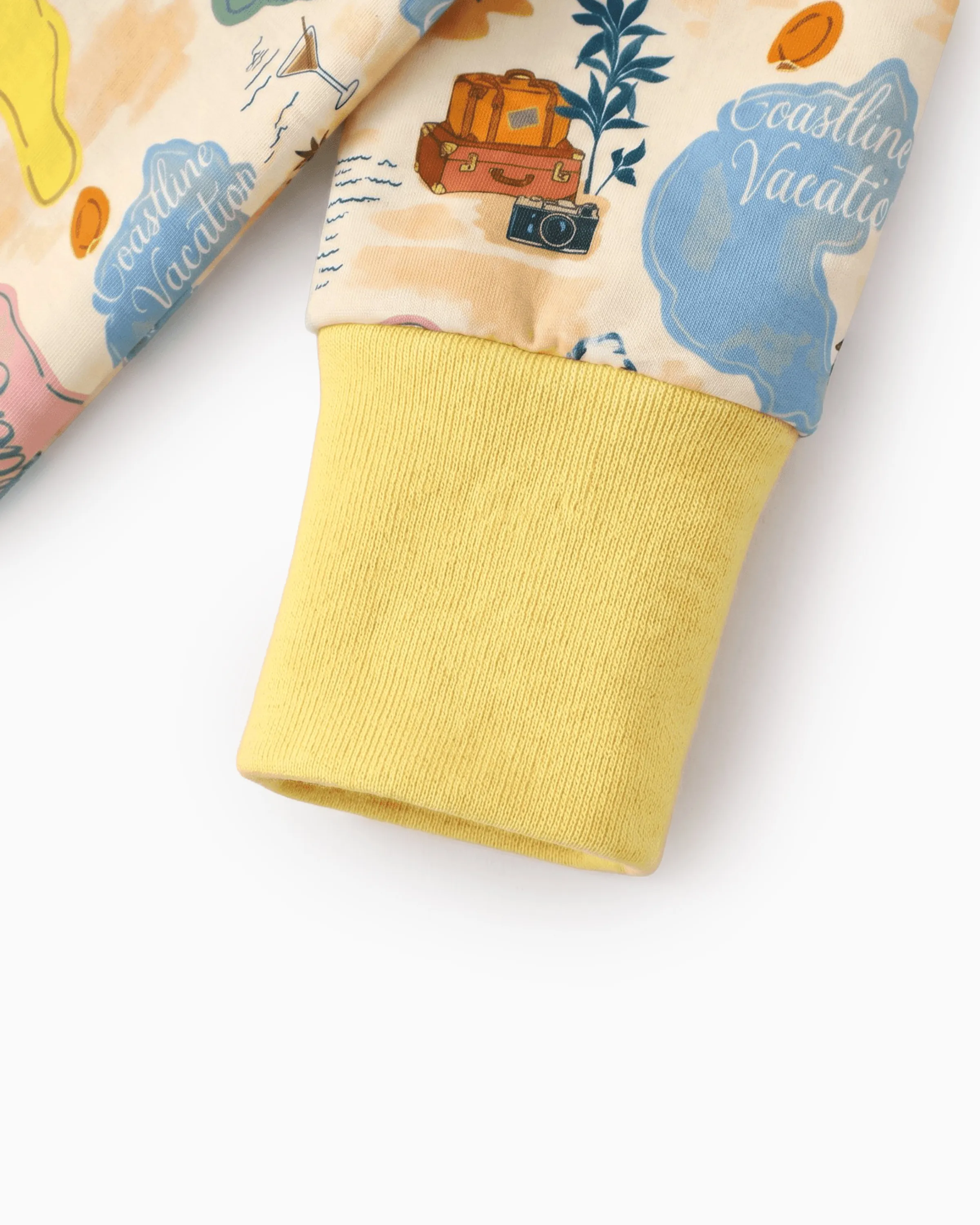 Little Explorers Bamboo Zip-Up Baby Pajamas - Image 5