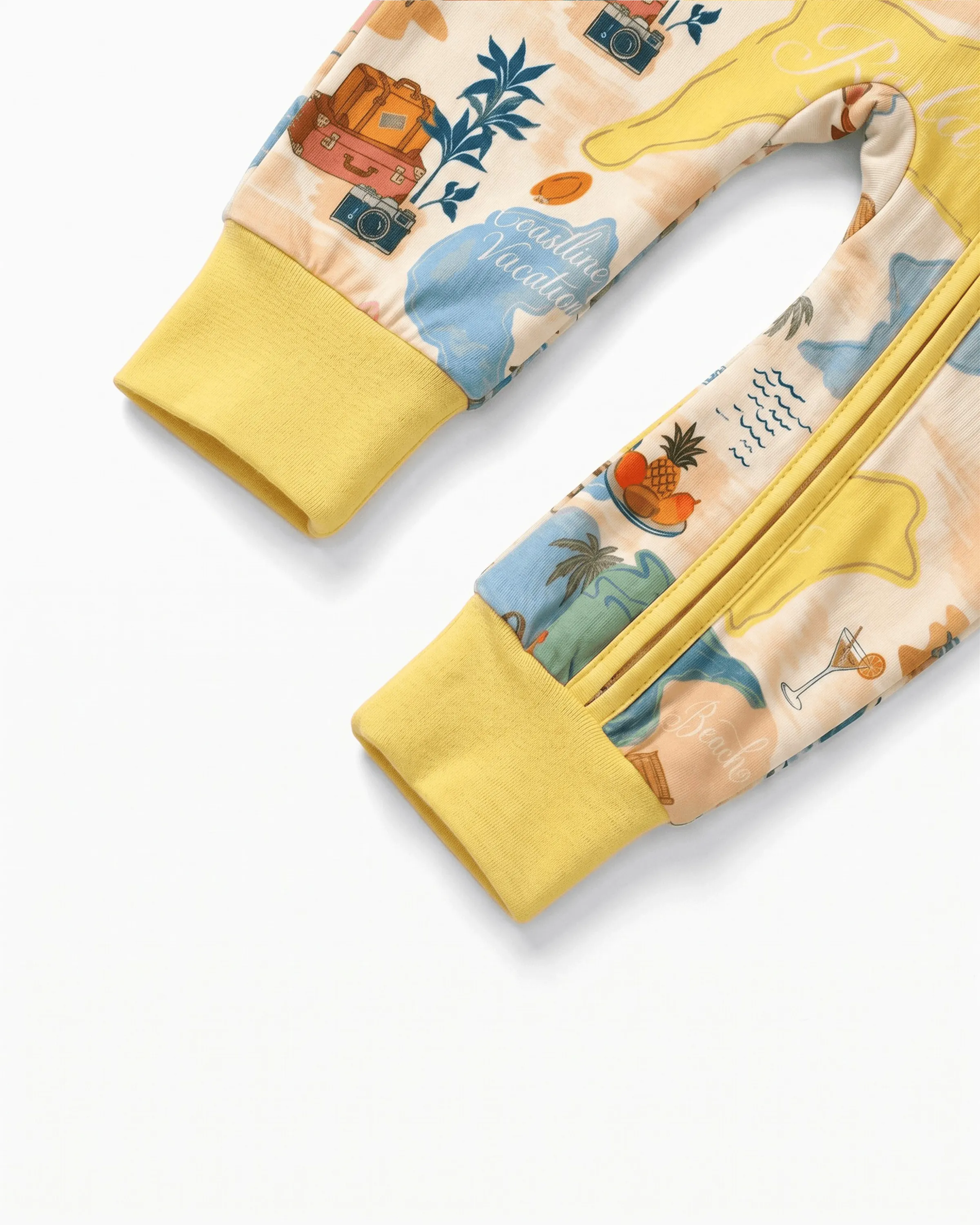 Little Explorers Bamboo Zip-Up Baby Pajamas - Image 6