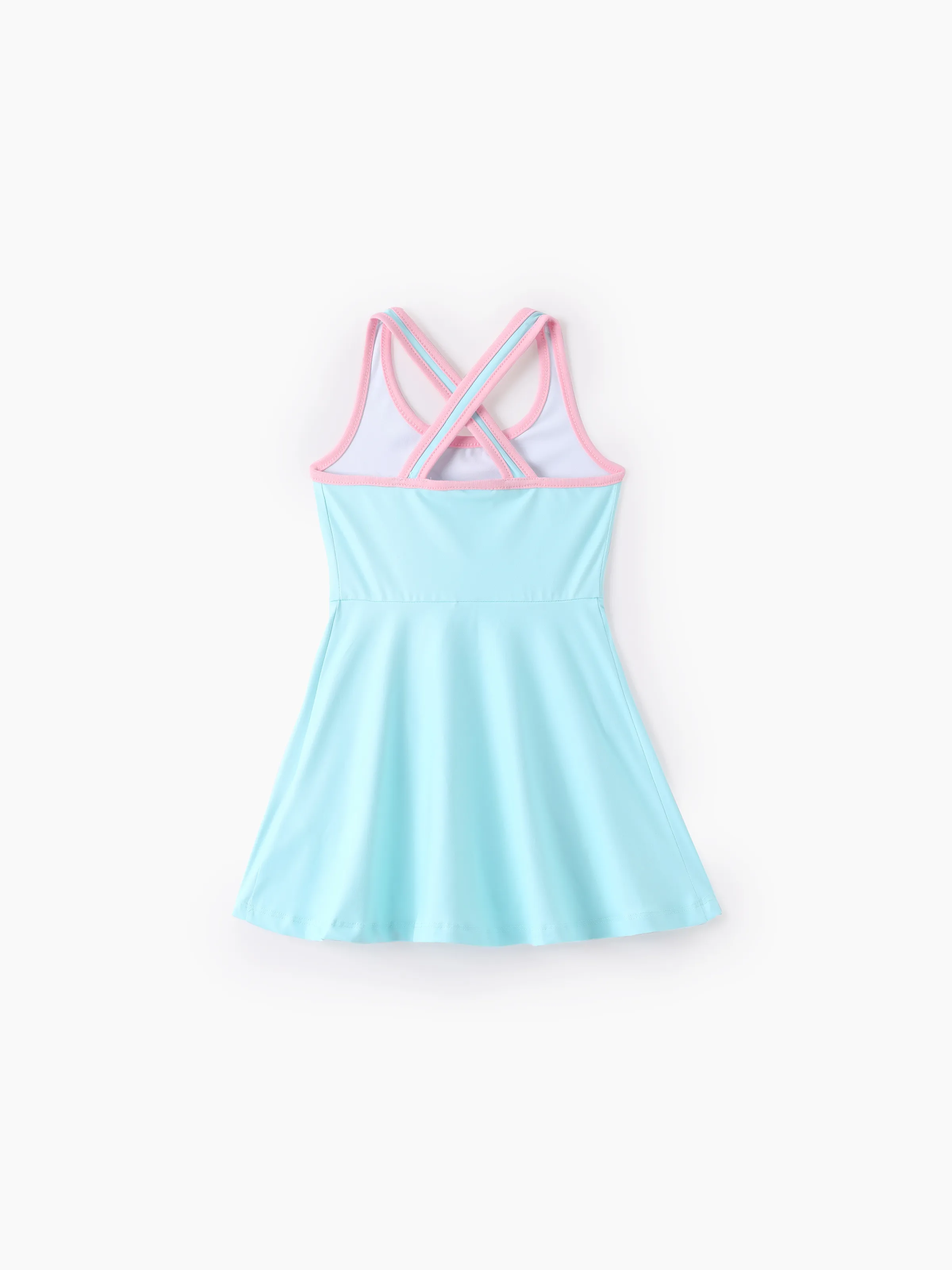 PAW Patrol Daddy & Daughter Floral Dress with Built-in Shorts & Pockets/ Cotton Top Turquoise - Image 15