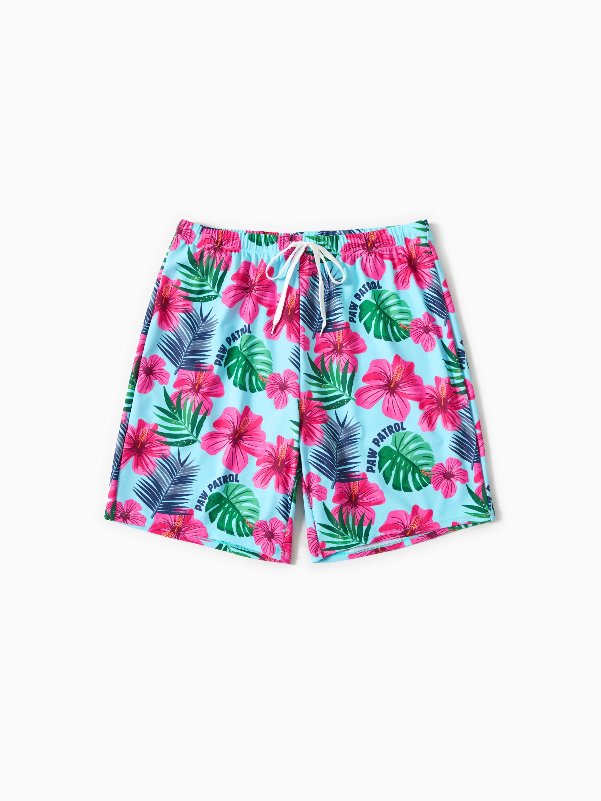 PAW Patrol Daddy & Son Large Flower All-over Print Swimsuit Roseo - Image 3
