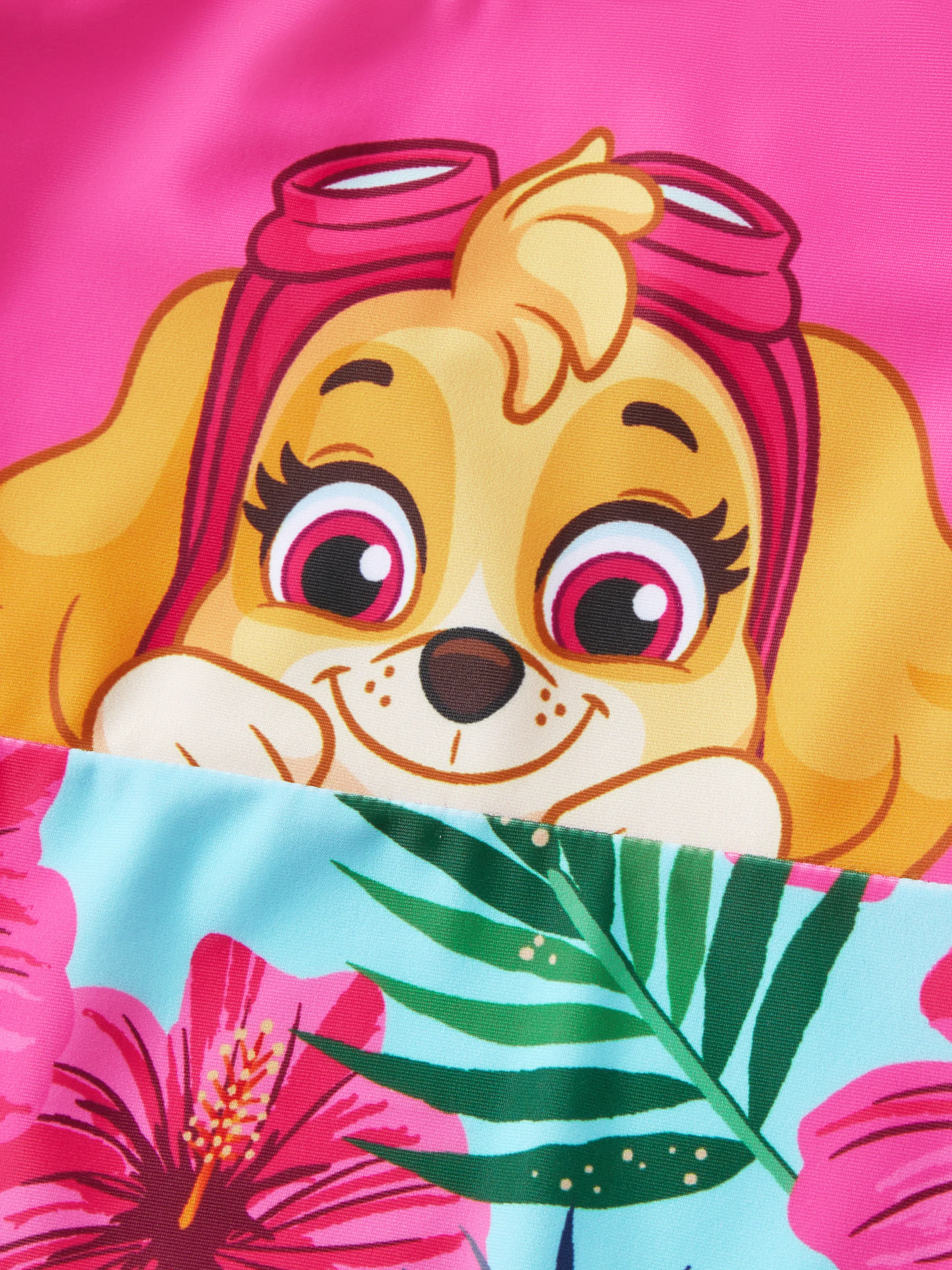 PAW Patrol Family Matching Chase Large Flower All-over Print Swimsuit Roseo - Image 7