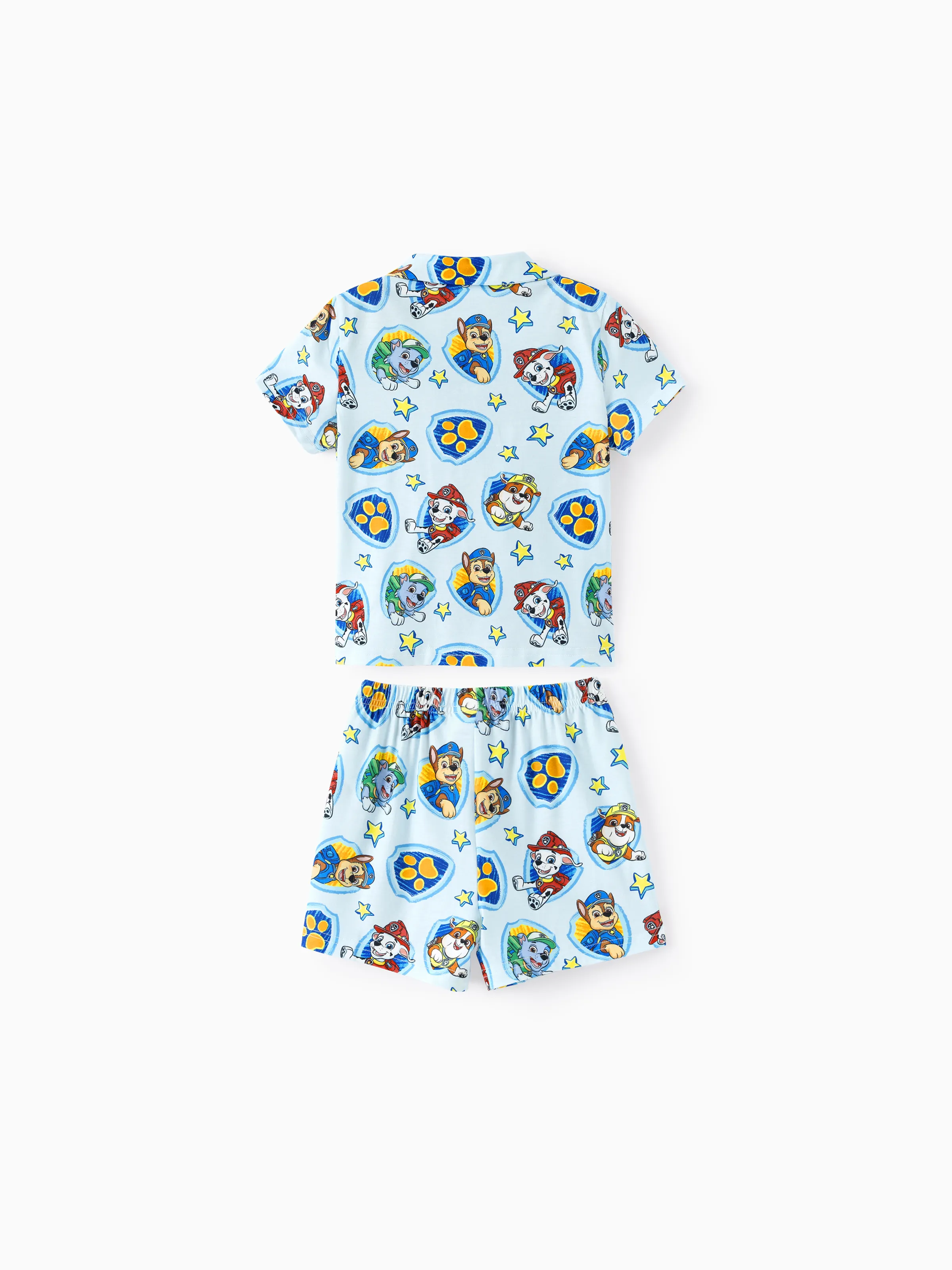 PAW Patrol Matching Family Casual Stripe Lapel Pajamas Sets with Flame Resistant Color block - Image 13