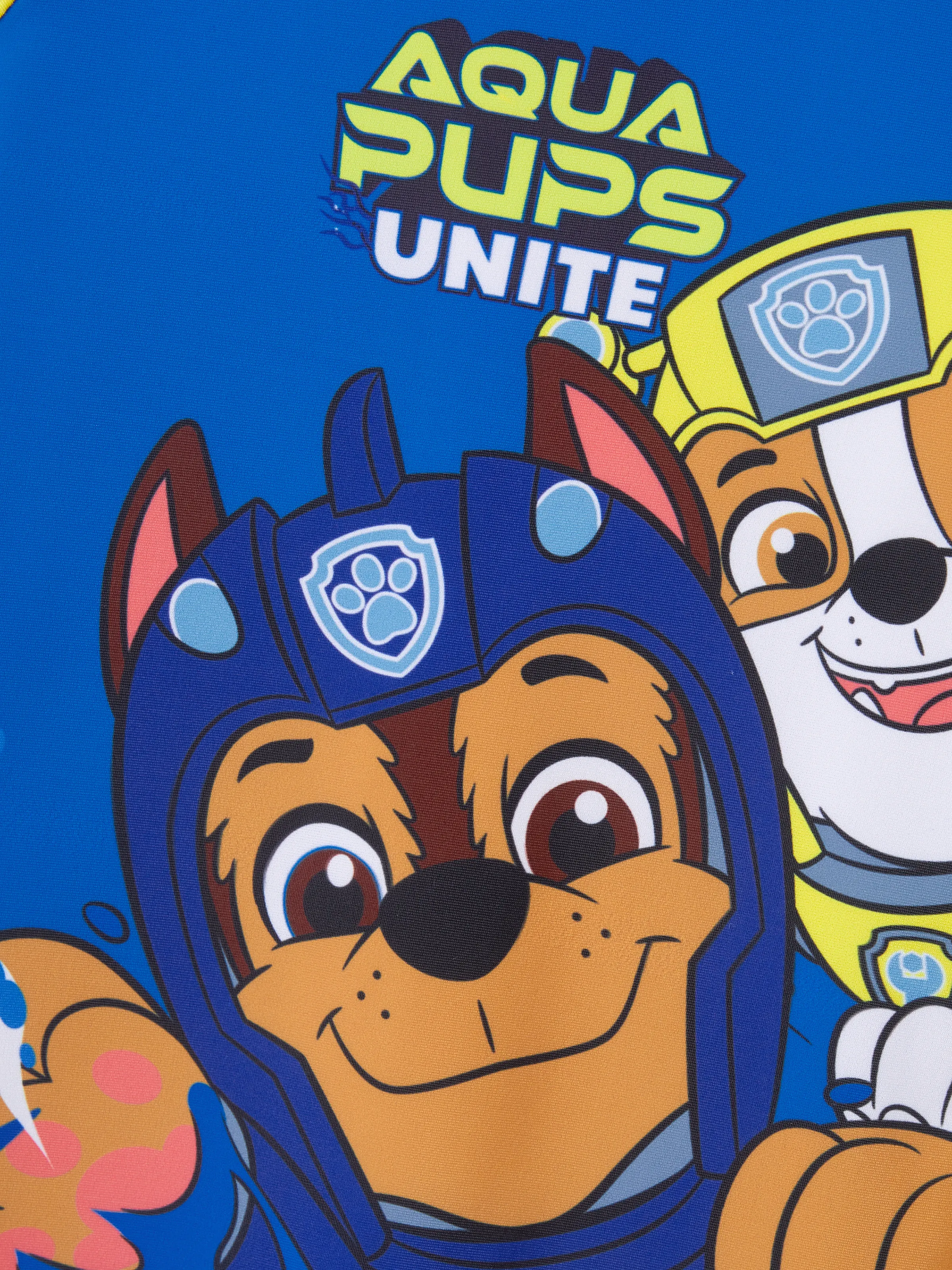 PAW Patrol Toddler Boy Chase/Rubble UPF50+ Colorblock Swimsuit Blue - Image 2