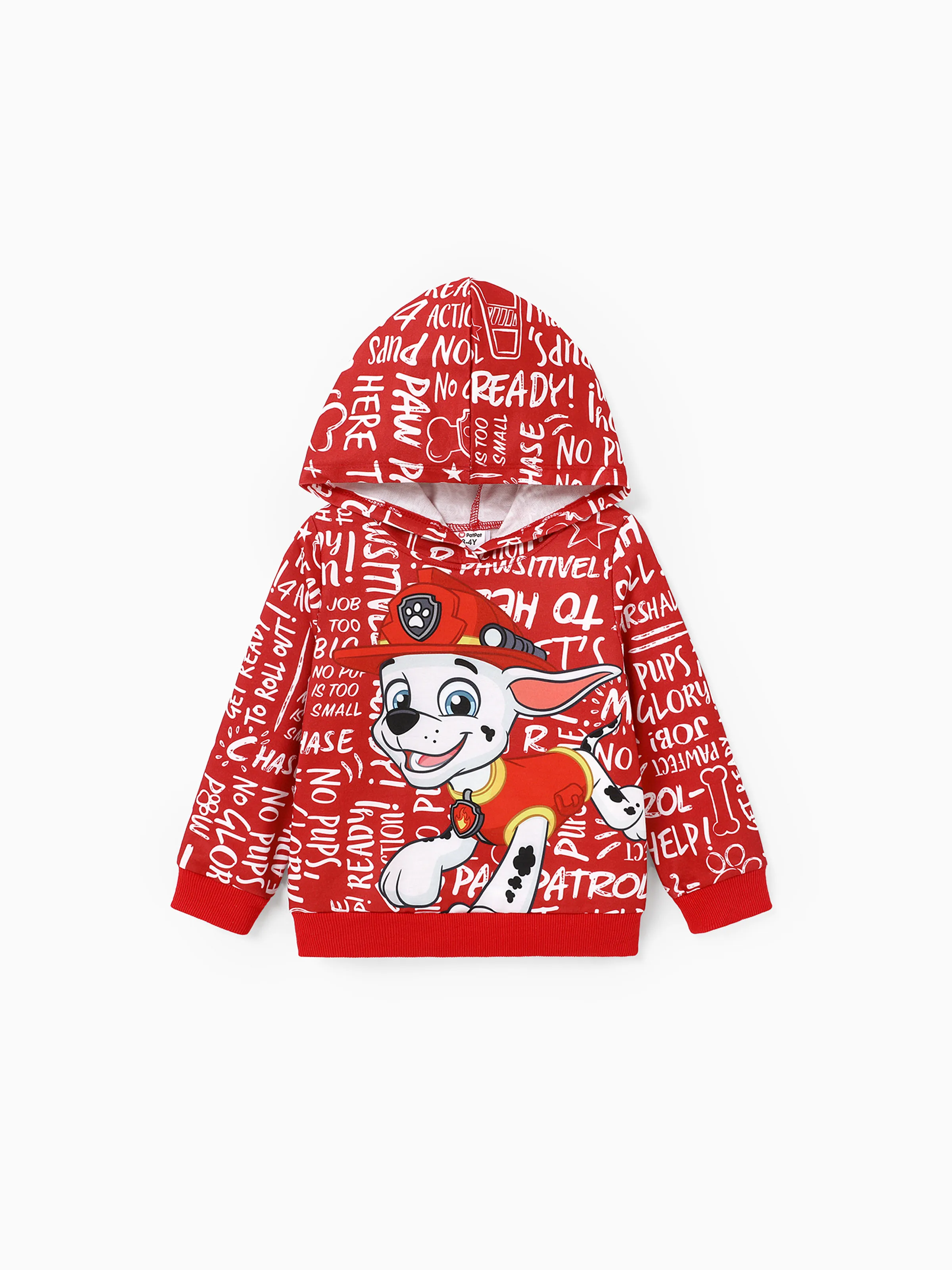 PAW Patrol Toddler Boy Big Marshall Long-sleeve Hoodie Red