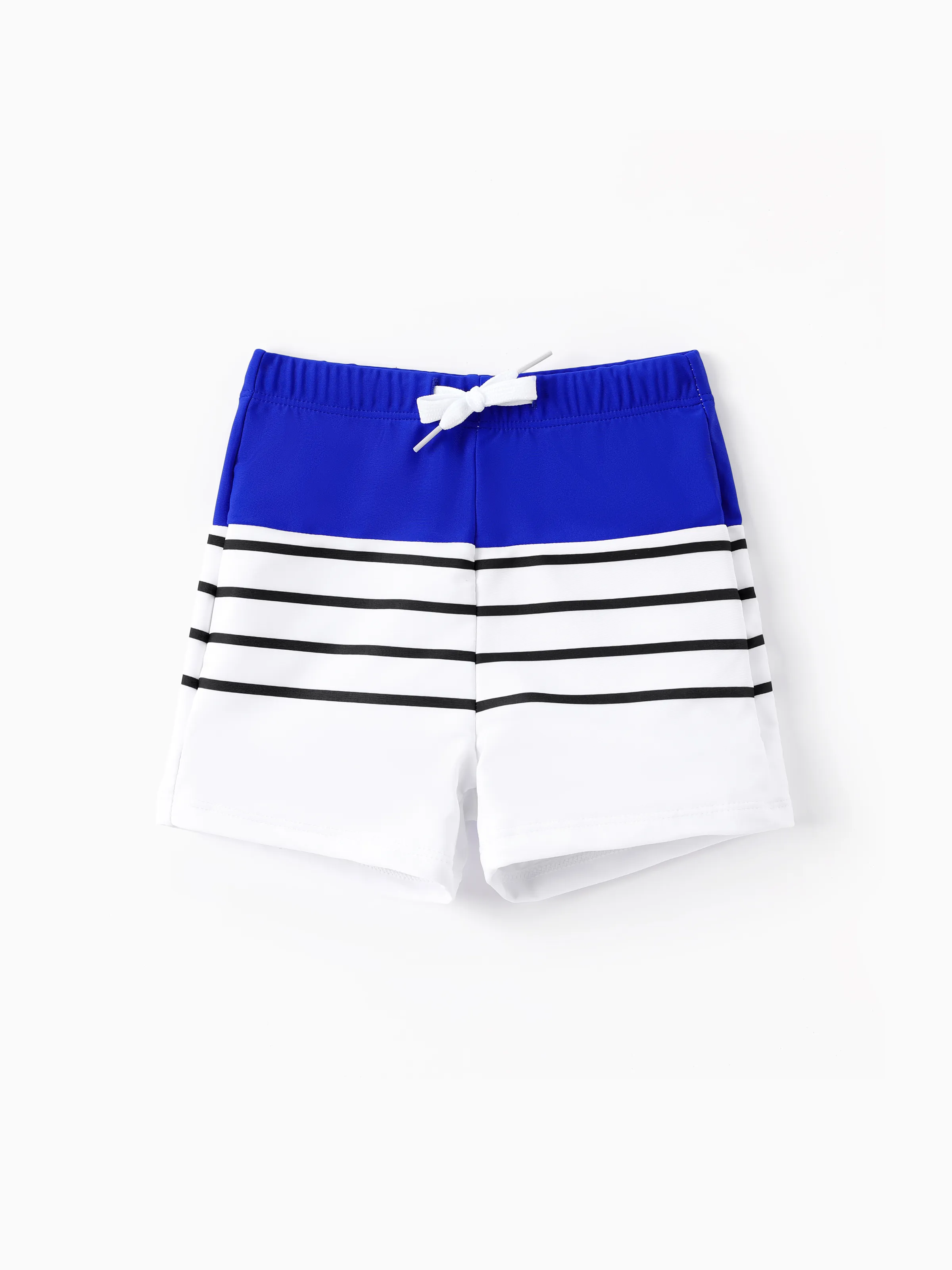 Toddler Boy Blue Drawstring Swim Trunks Blue