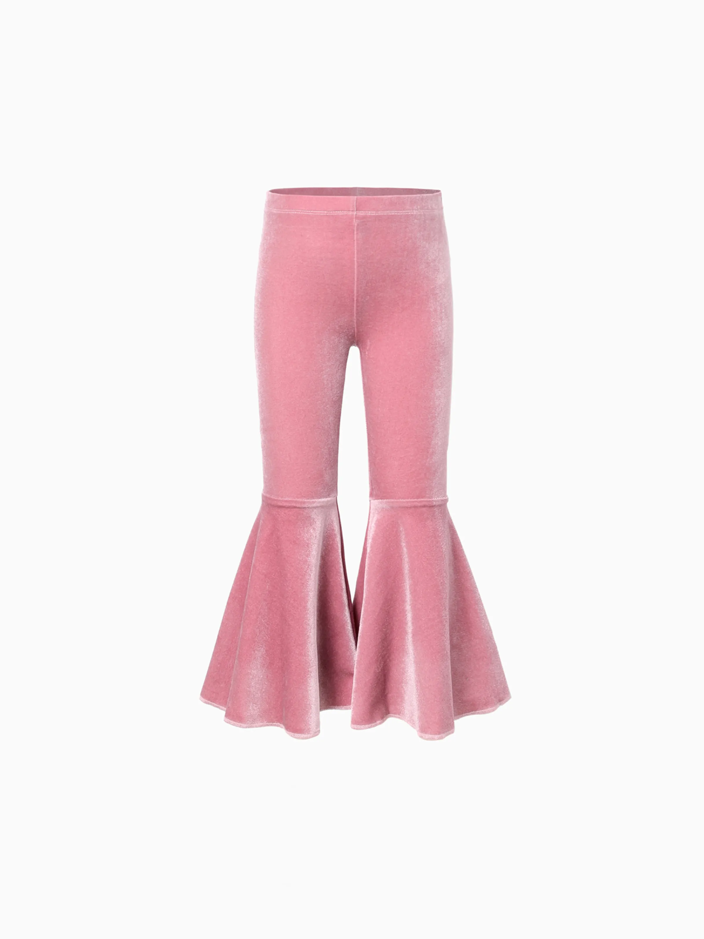 Toddler Girl Avant-garde Horn Edge Sweatpants Mauve Pink