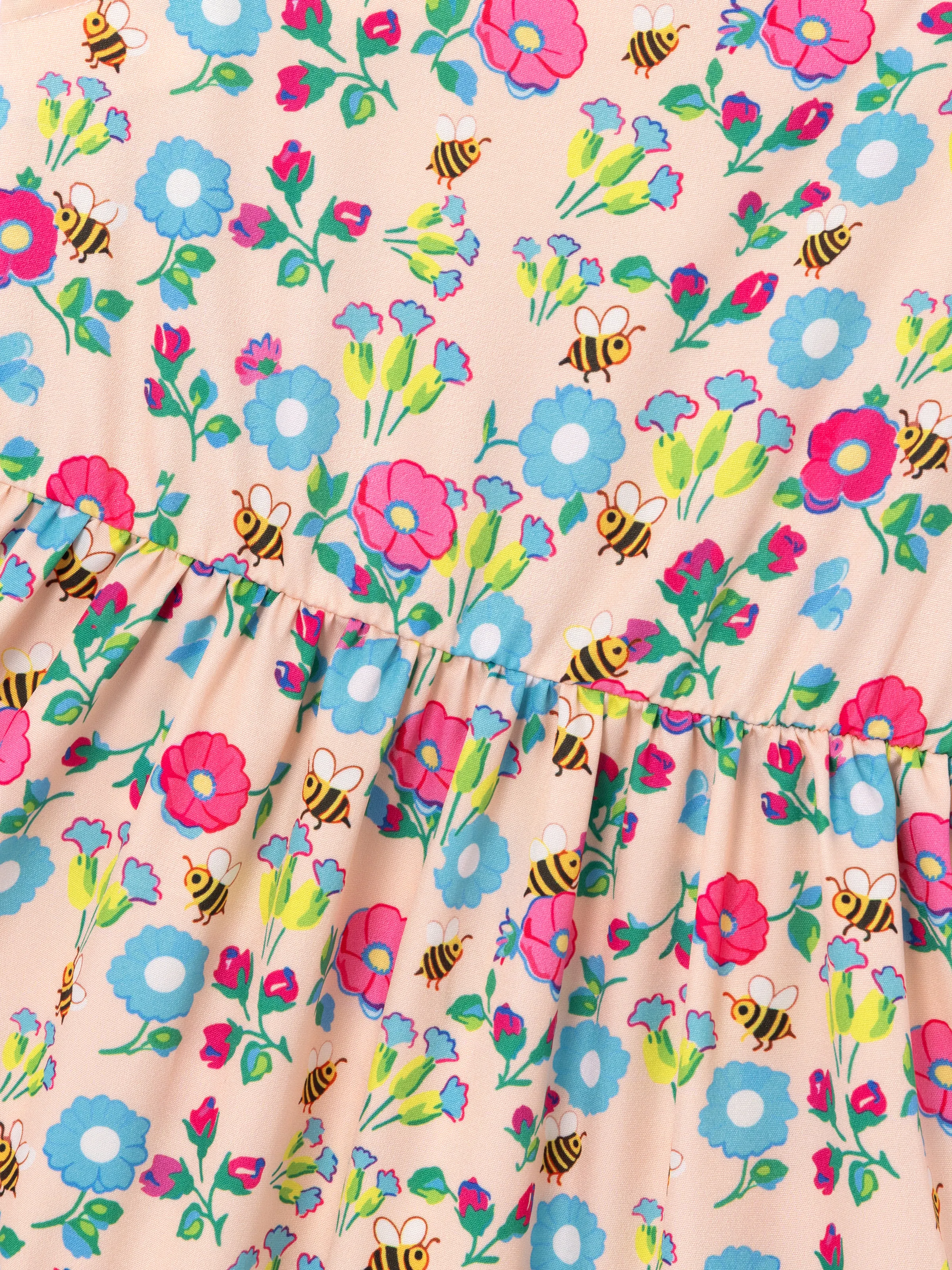 Fresh Market Toddler Girl Floral Stripe Print Dress Multi-color - Image 5