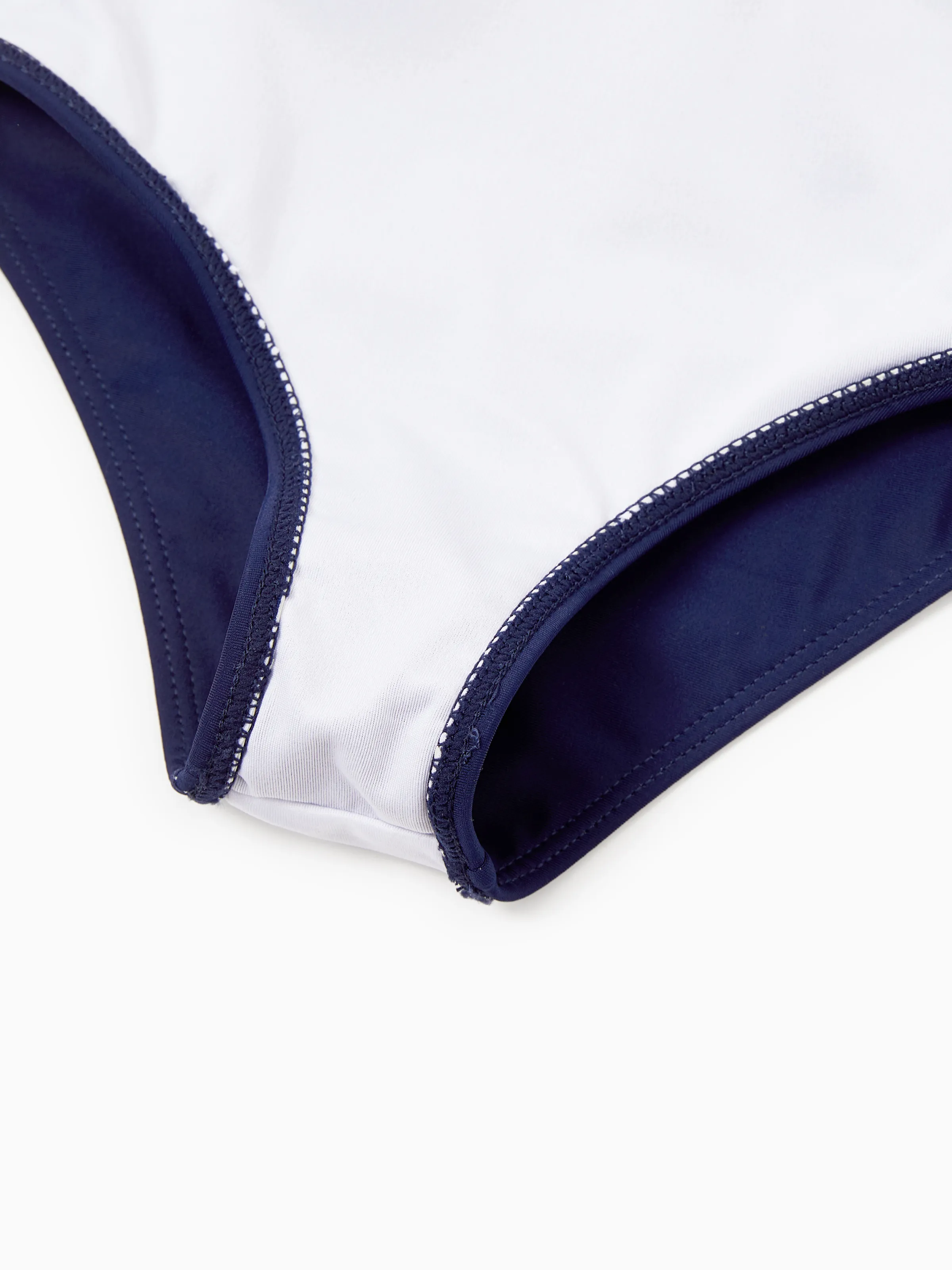 Toddler Girl Stripe & Colorblock Spliced One Piece Swimsuit ColorBlock - Image 6